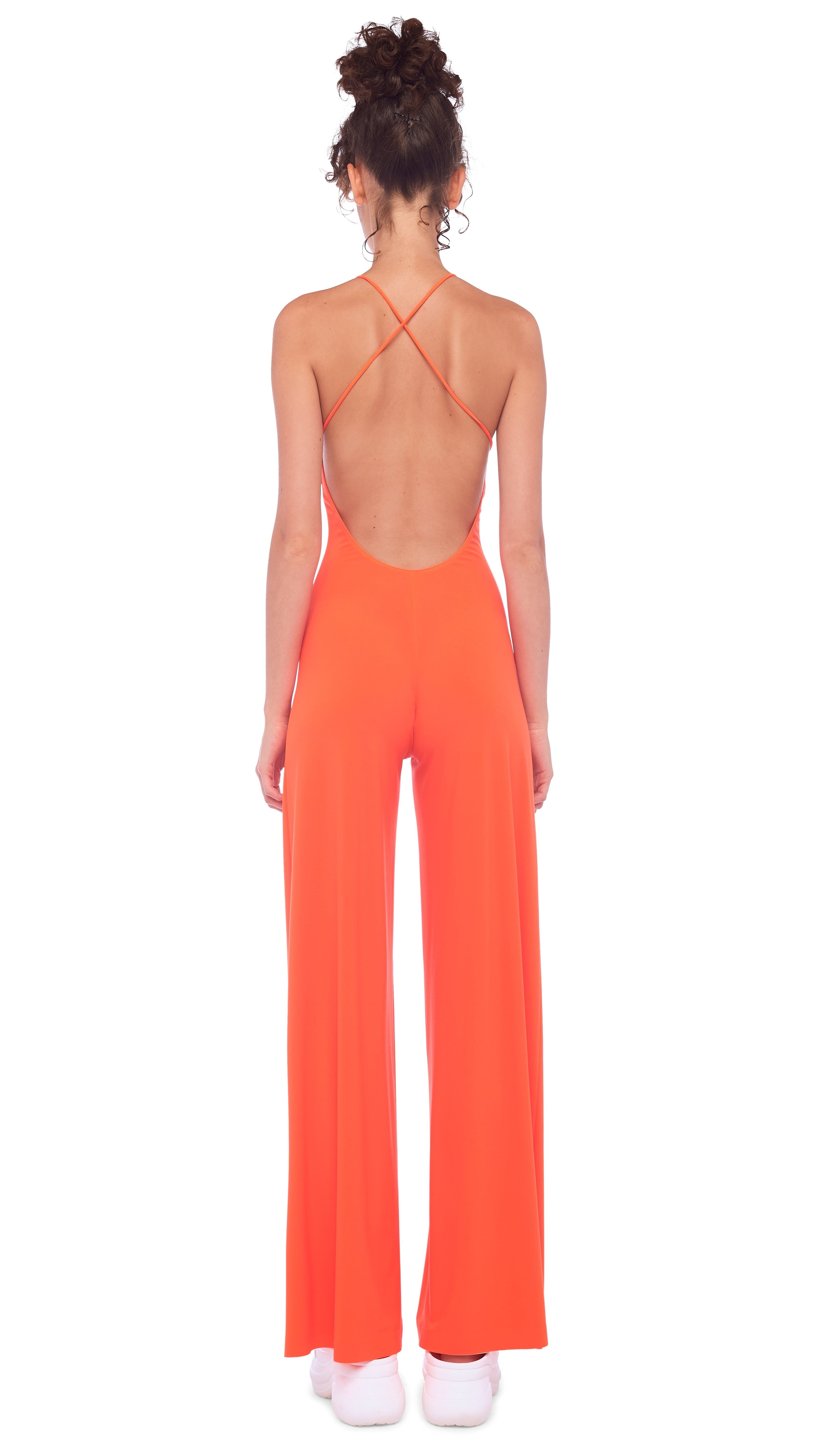 LOW BACK SLIP JUMPSUIT sold by Norma Kamali product image thumbnail 3