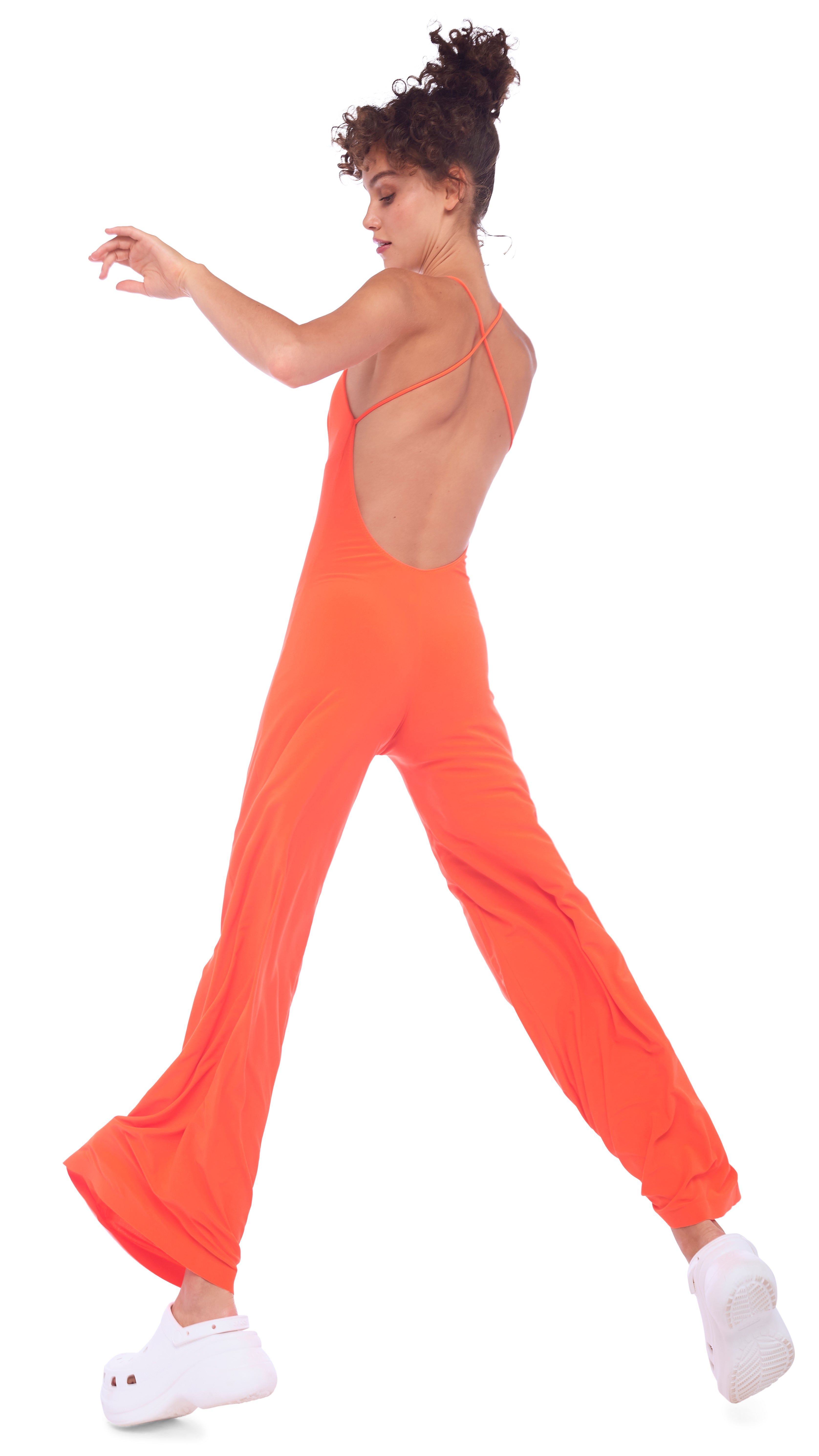 LOW BACK SLIP JUMPSUIT sold by Norma Kamali product image thumbnail 4