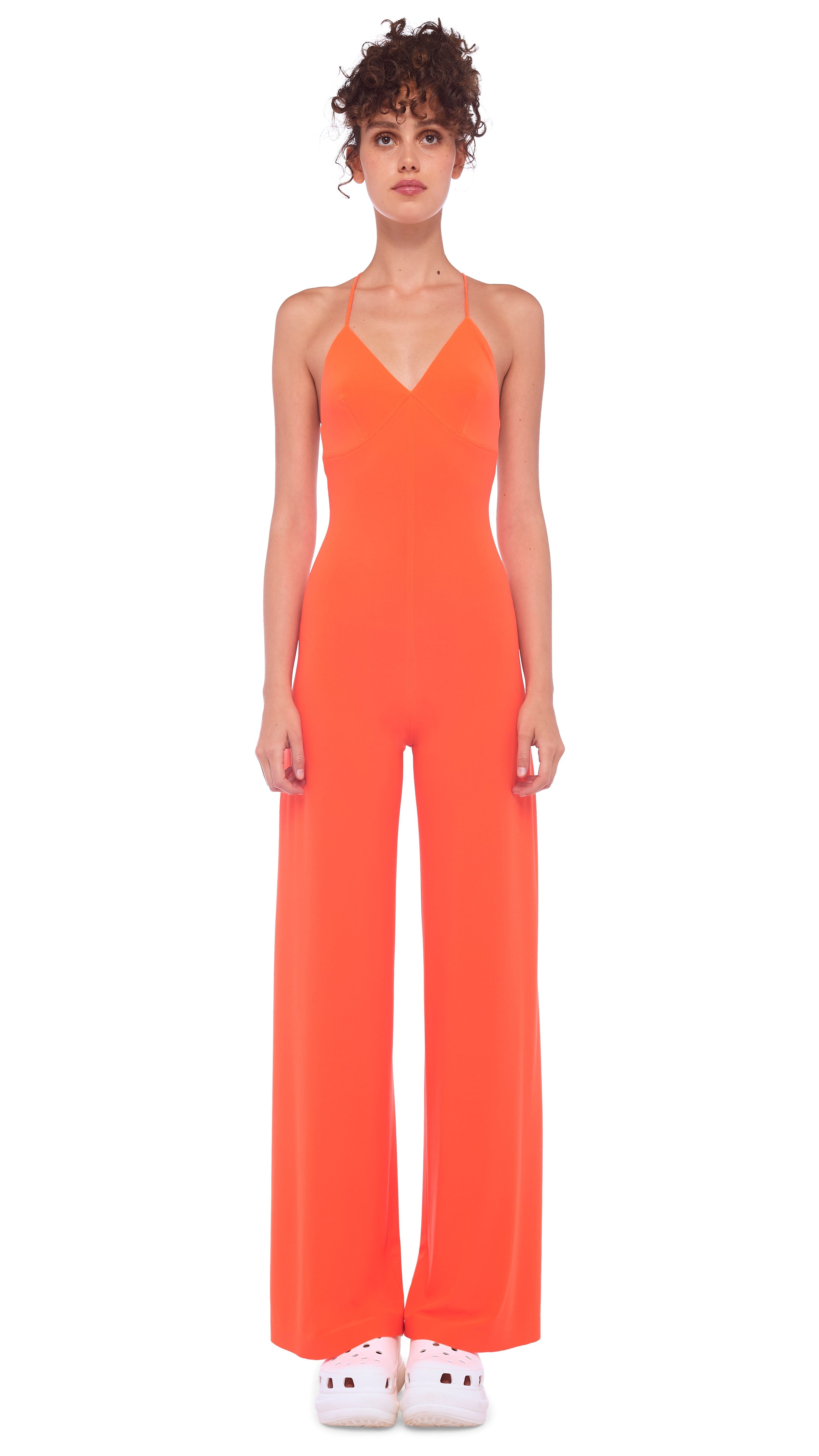 LOW BACK SLIP JUMPSUIT sold by Norma Kamali