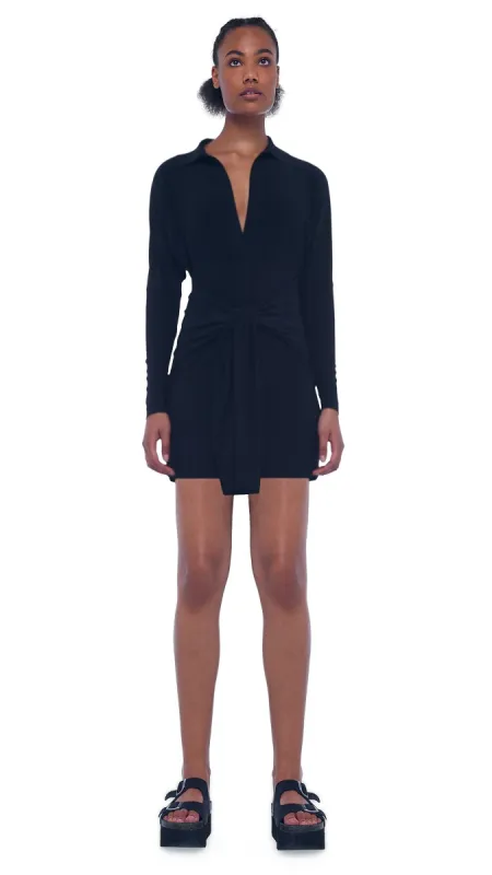 TY FRONT MINI DRESS sold by Norma Kamali