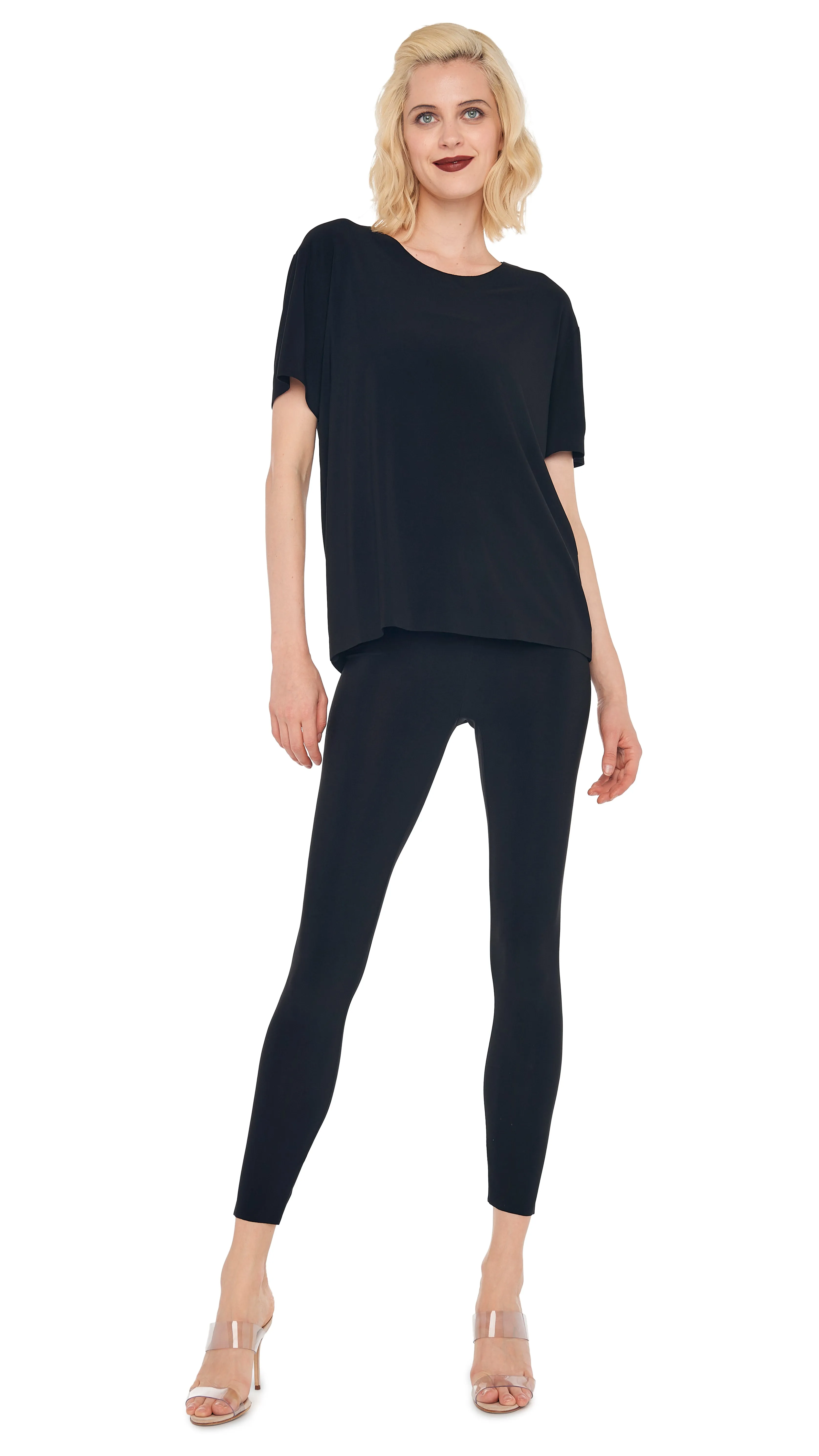 SHORT SLEEVE BOXY TOP sold by Norma Kamali product image thumbnail 4