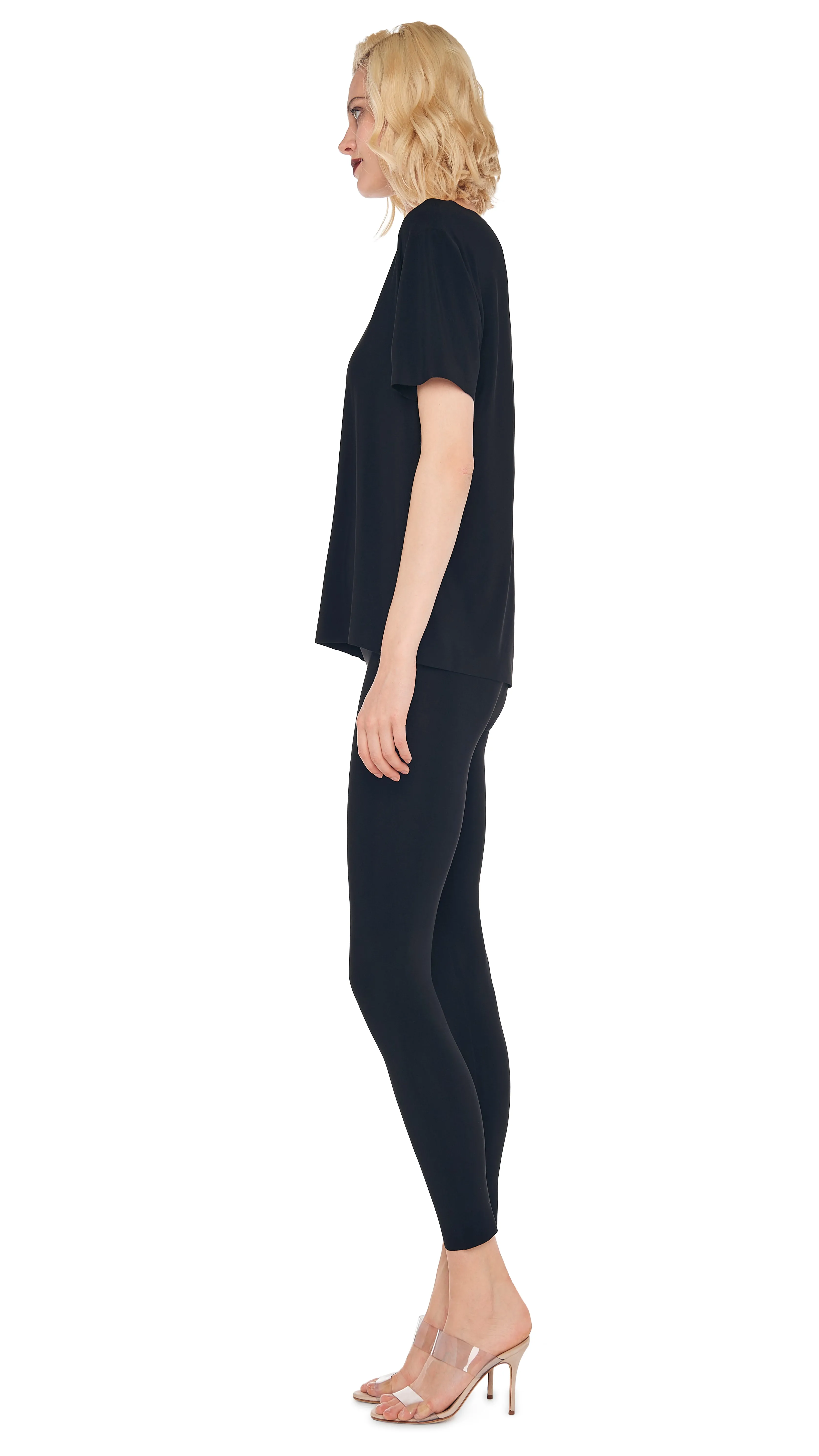 SHORT SLEEVE BOXY TOP sold by Norma Kamali product image thumbnail 2