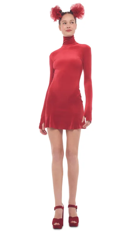 TURTLE FISHTAIL MINI DRESS sold by Norma Kamali