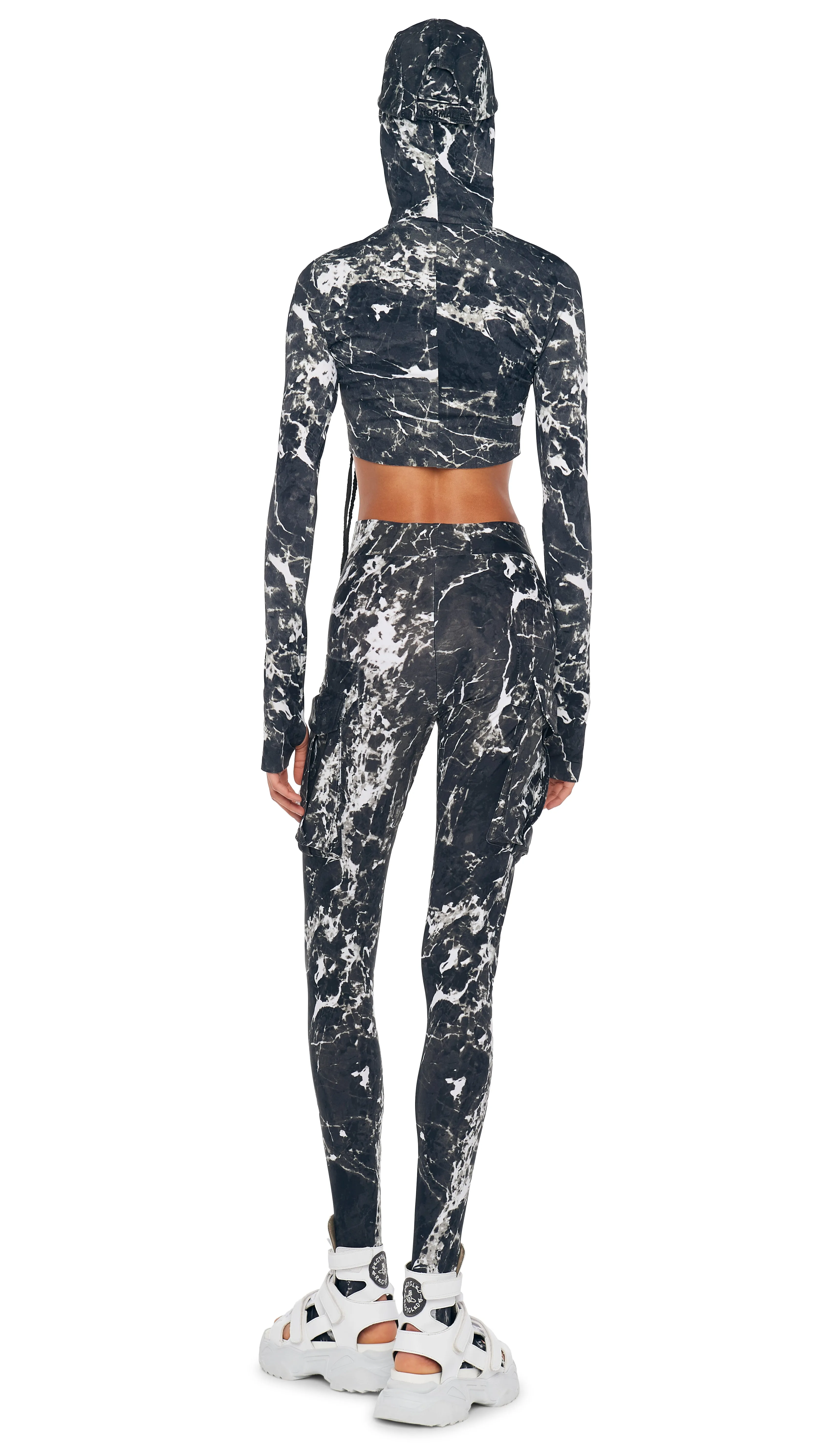 CARGO LEGGING W/ FOOTIE sold by Norma Kamali product image thumbnail 3