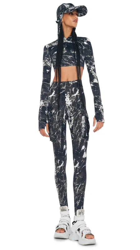 CARGO LEGGING W/ FOOTIE sold by Norma Kamali