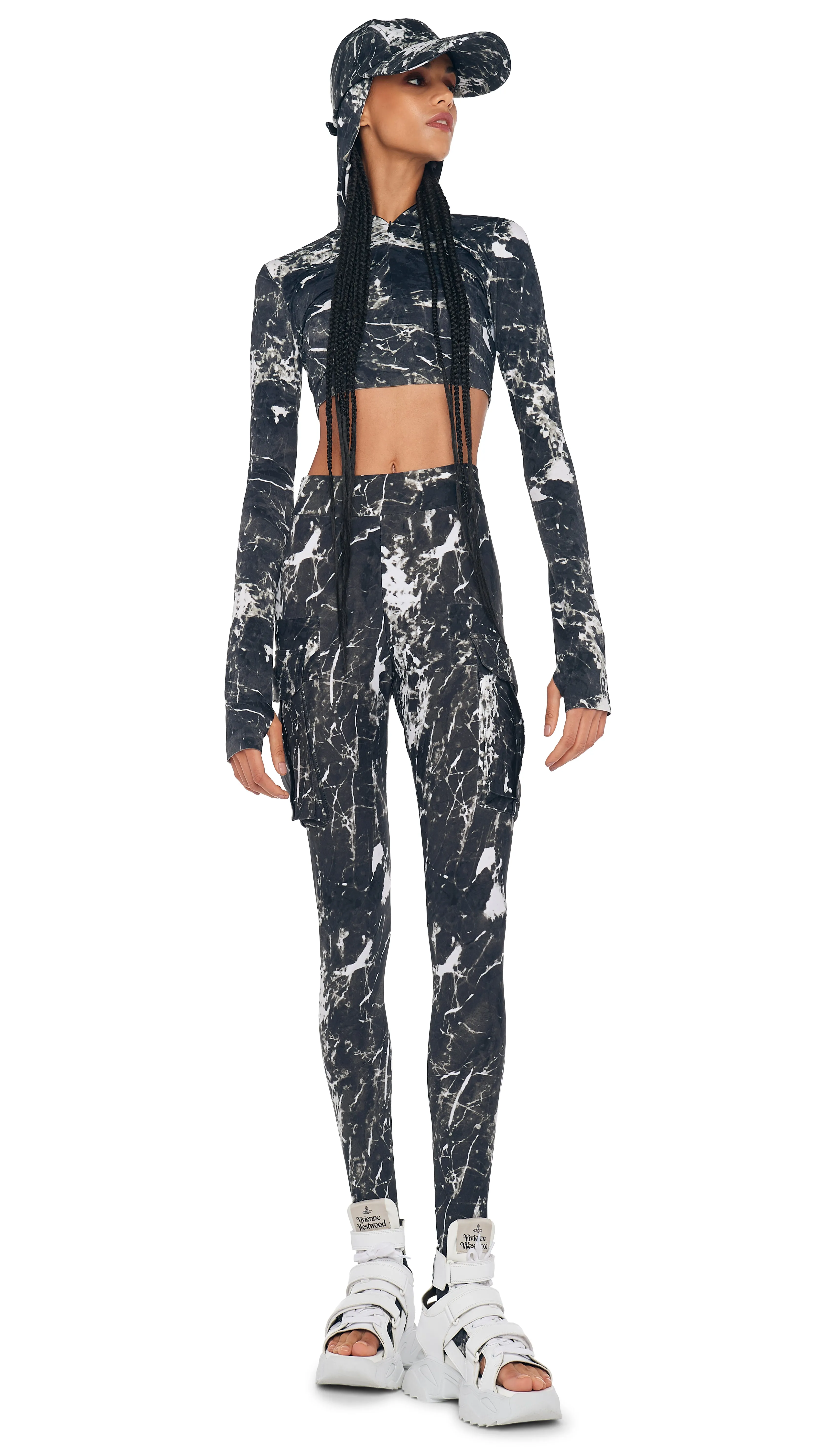 CARGO LEGGING W/ FOOTIE sold by Norma Kamali