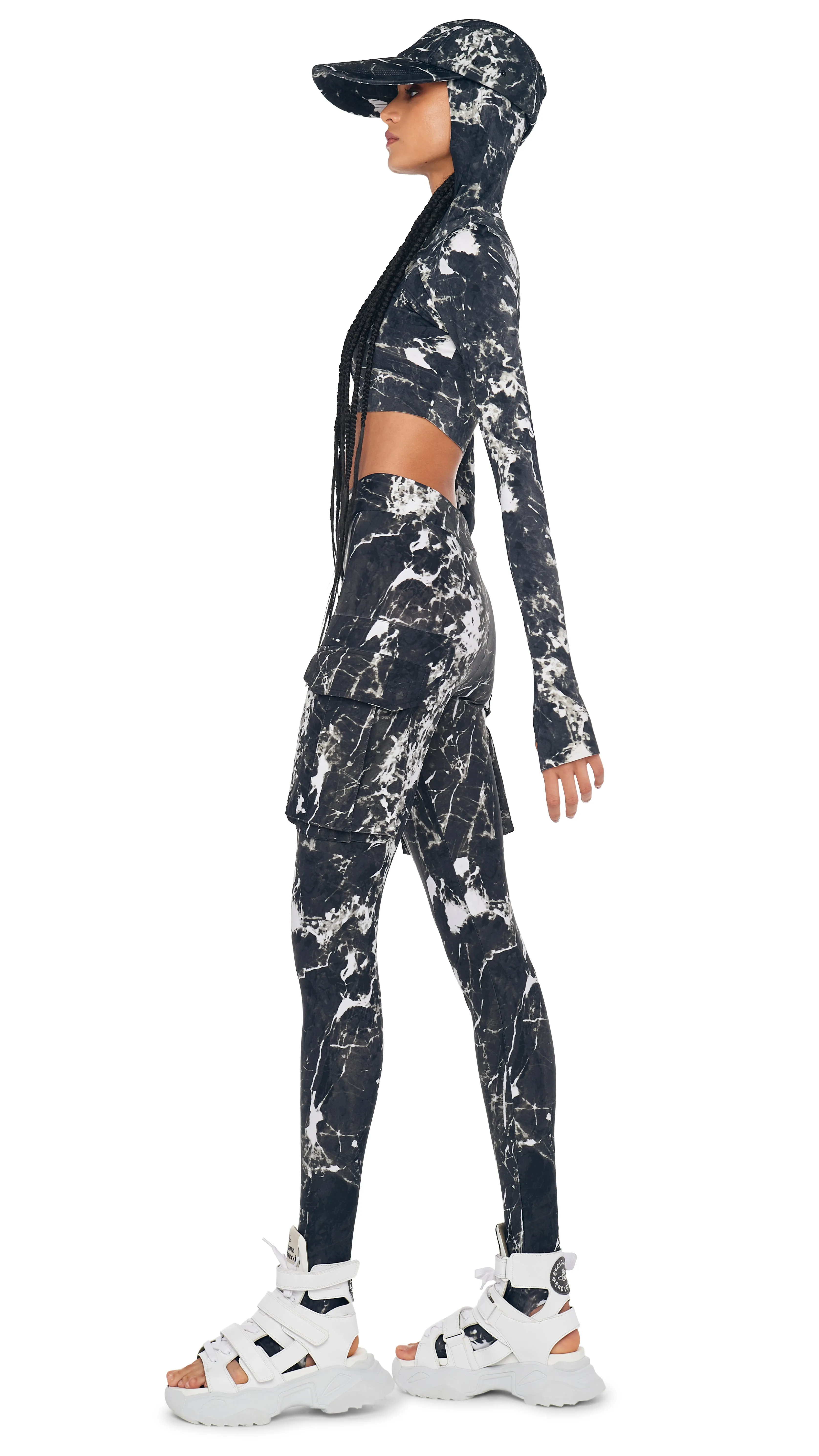 CARGO LEGGING W/ FOOTIE sold by Norma Kamali product image thumbnail 2