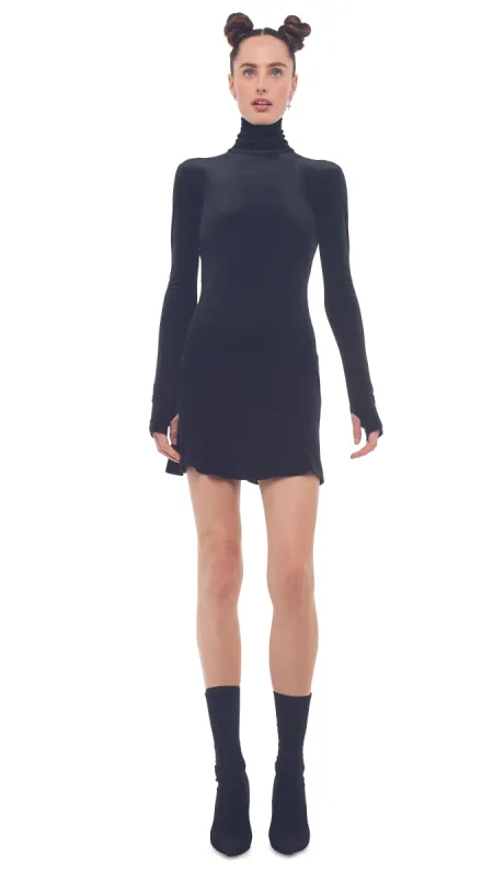 TURTLE FISHTAIL MINI DRESS sold by Norma Kamali