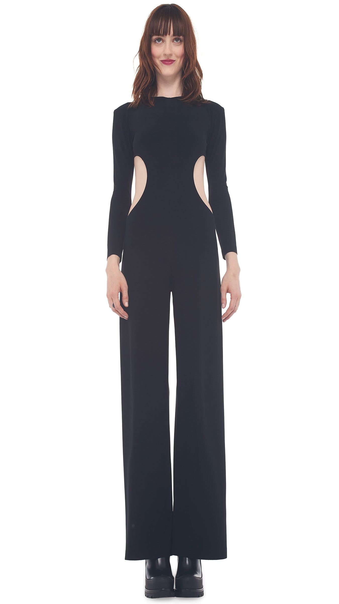 SIDE CUT OUT JUMPSUIT sold by Norma Kamali