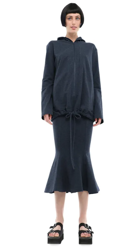 BOYFRIEND ZIP HOODIE TOP sold by Norma Kamali