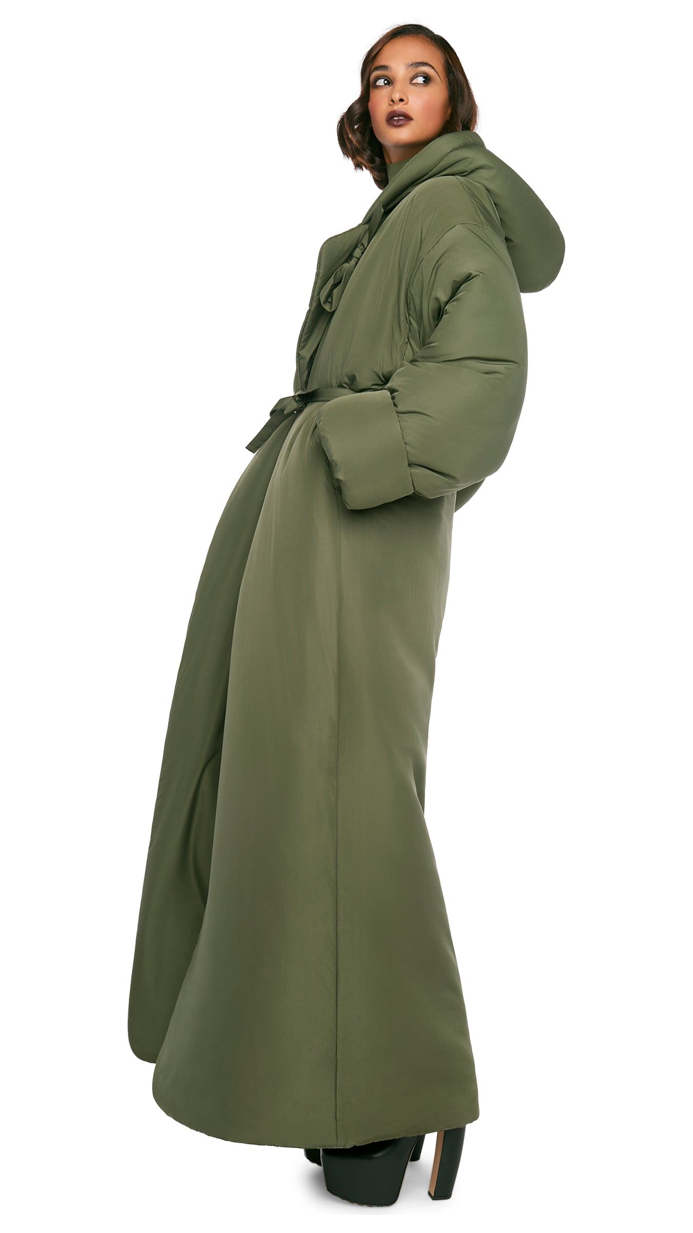 HOODED SLEEPING BAG COAT sold by Norma Kamali product image thumbnail 4