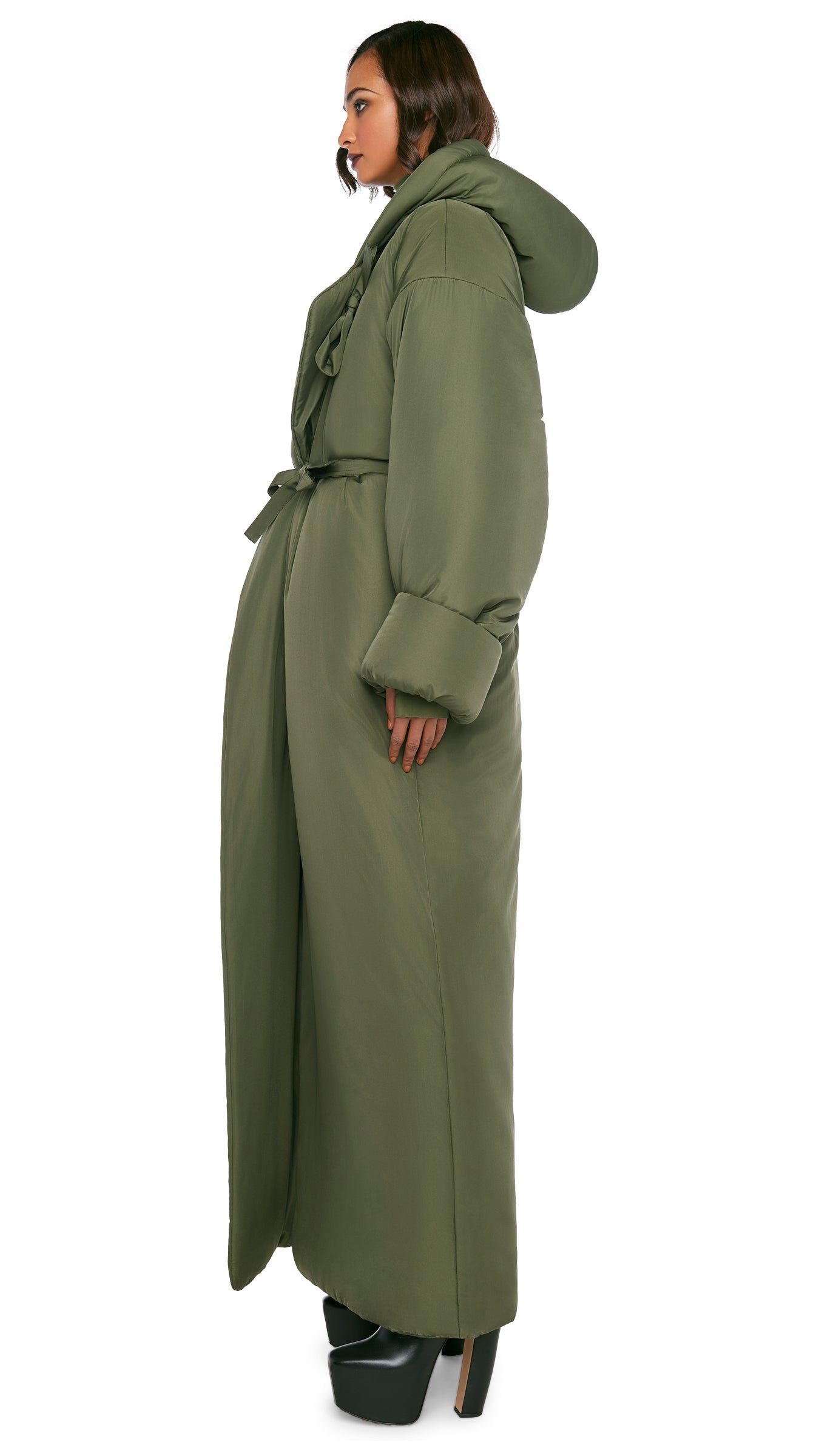 HOODED SLEEPING BAG COAT sold by Norma Kamali product image thumbnail 2