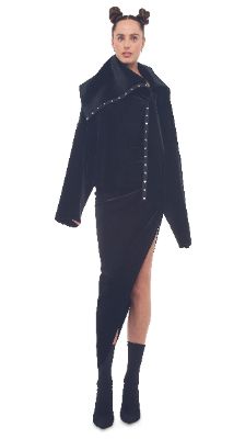 OVERSIZED SIDE SNAP JACKET sold by Norma Kamali