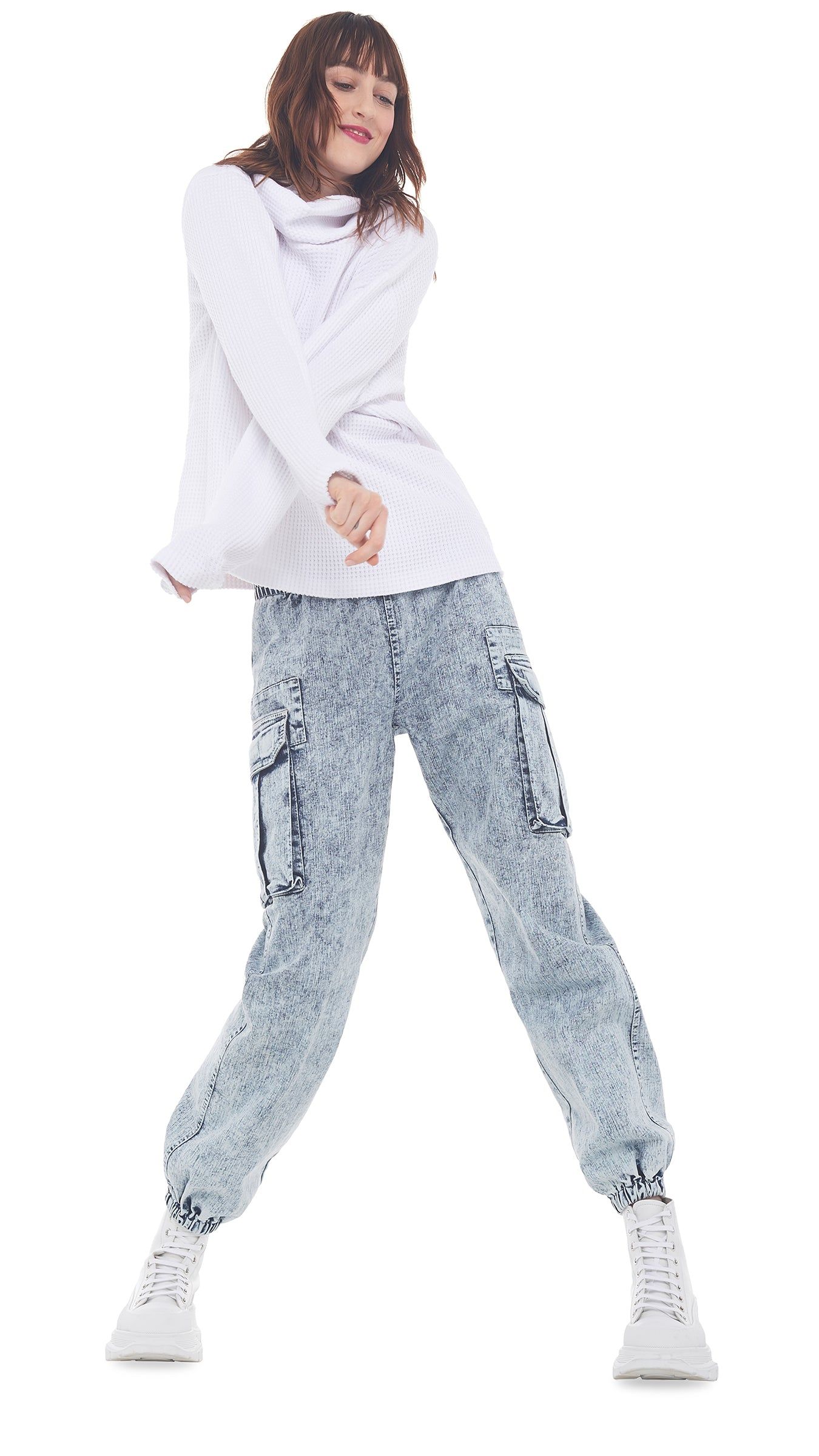 BF CARGO SWEAT JOG PANT sold by Norma Kamali product image thumbnail 5