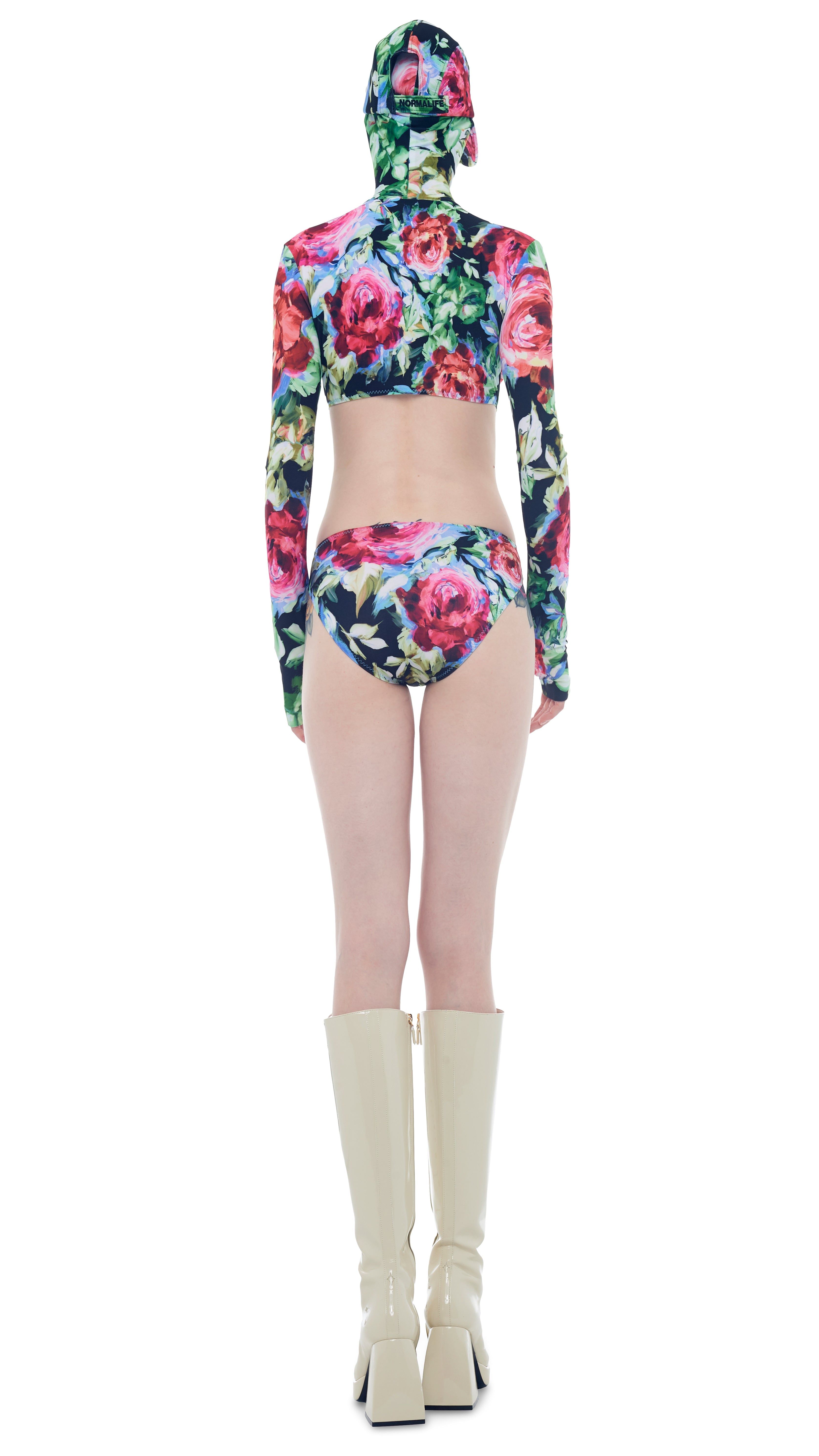 TURTLE SKULL CAP BODYSUIT sold by Norma Kamali product image thumbnail 3