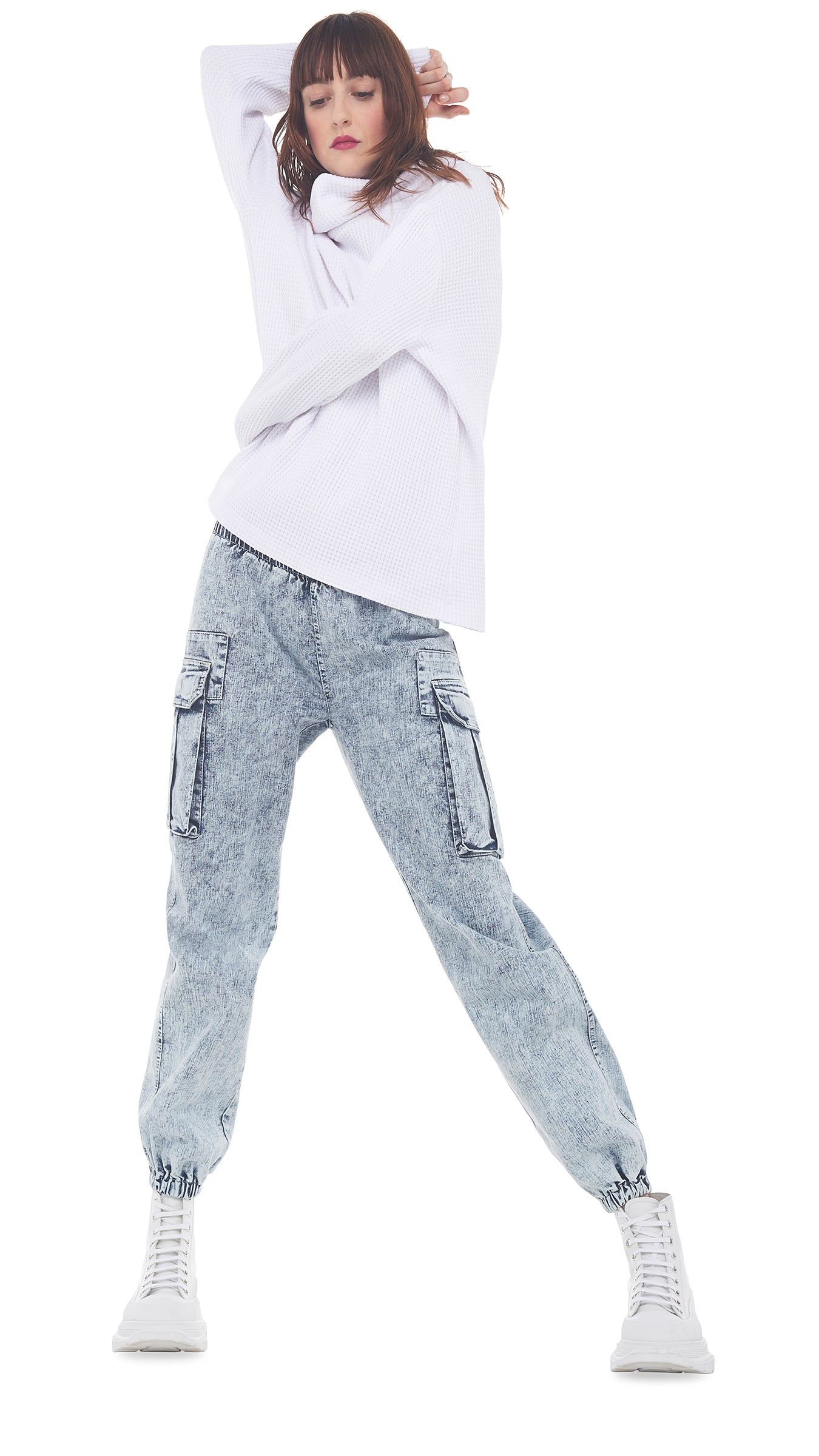 BF CARGO SWEAT JOG PANT sold by Norma Kamali product image thumbnail 4