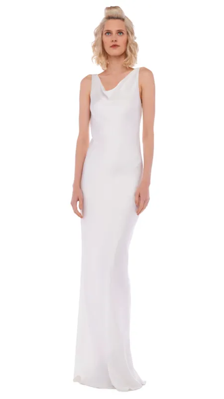DEEP DRAPE NECK GOWN sold by Norma Kamali