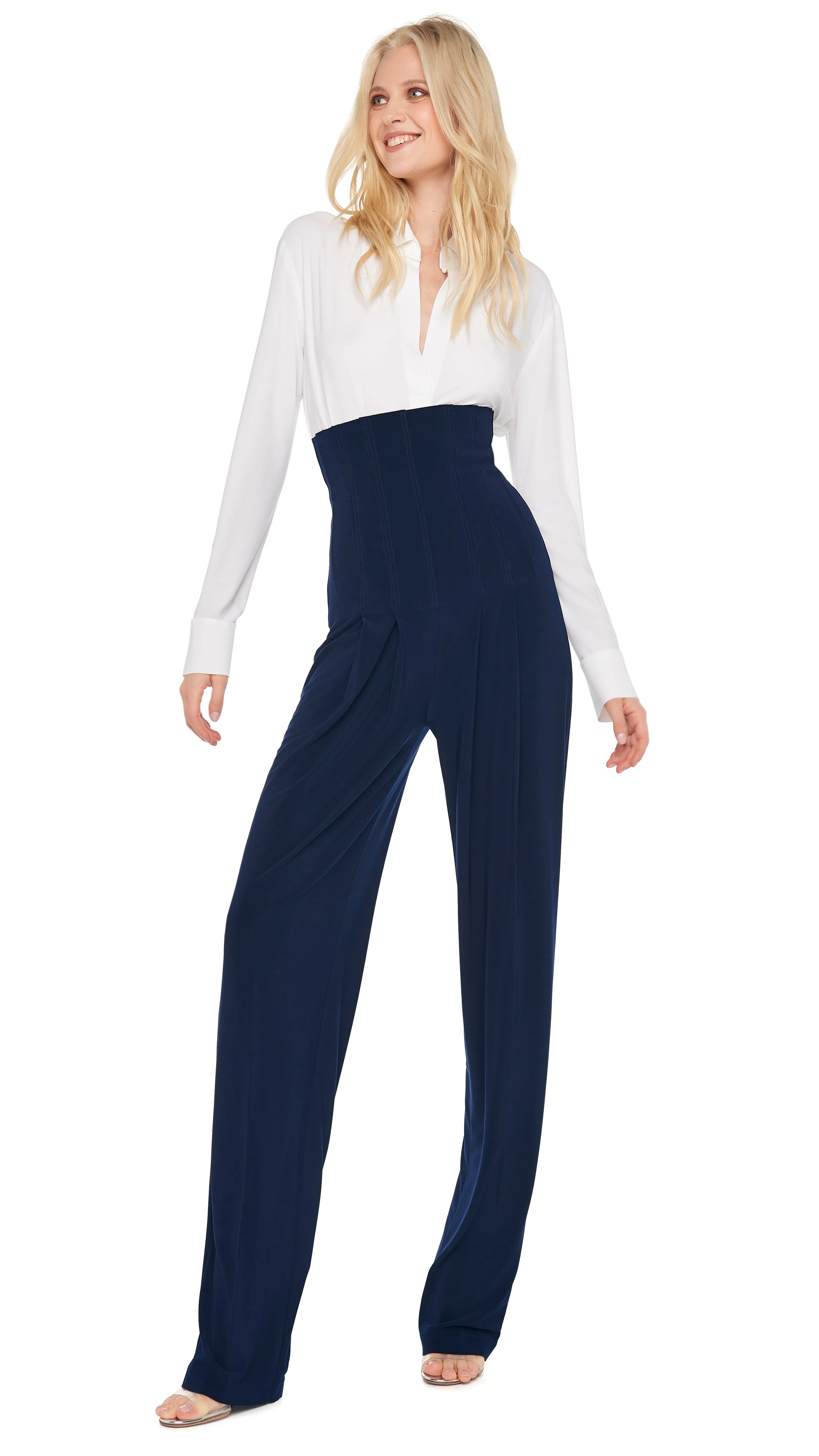 NK SHIRT W/ COLLAR STAND sold by Norma Kamali product image thumbnail 5