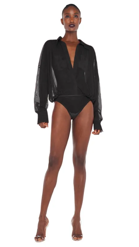 SUPER OS BF NK SHIRT BODYSUIT sold by Norma Kamali