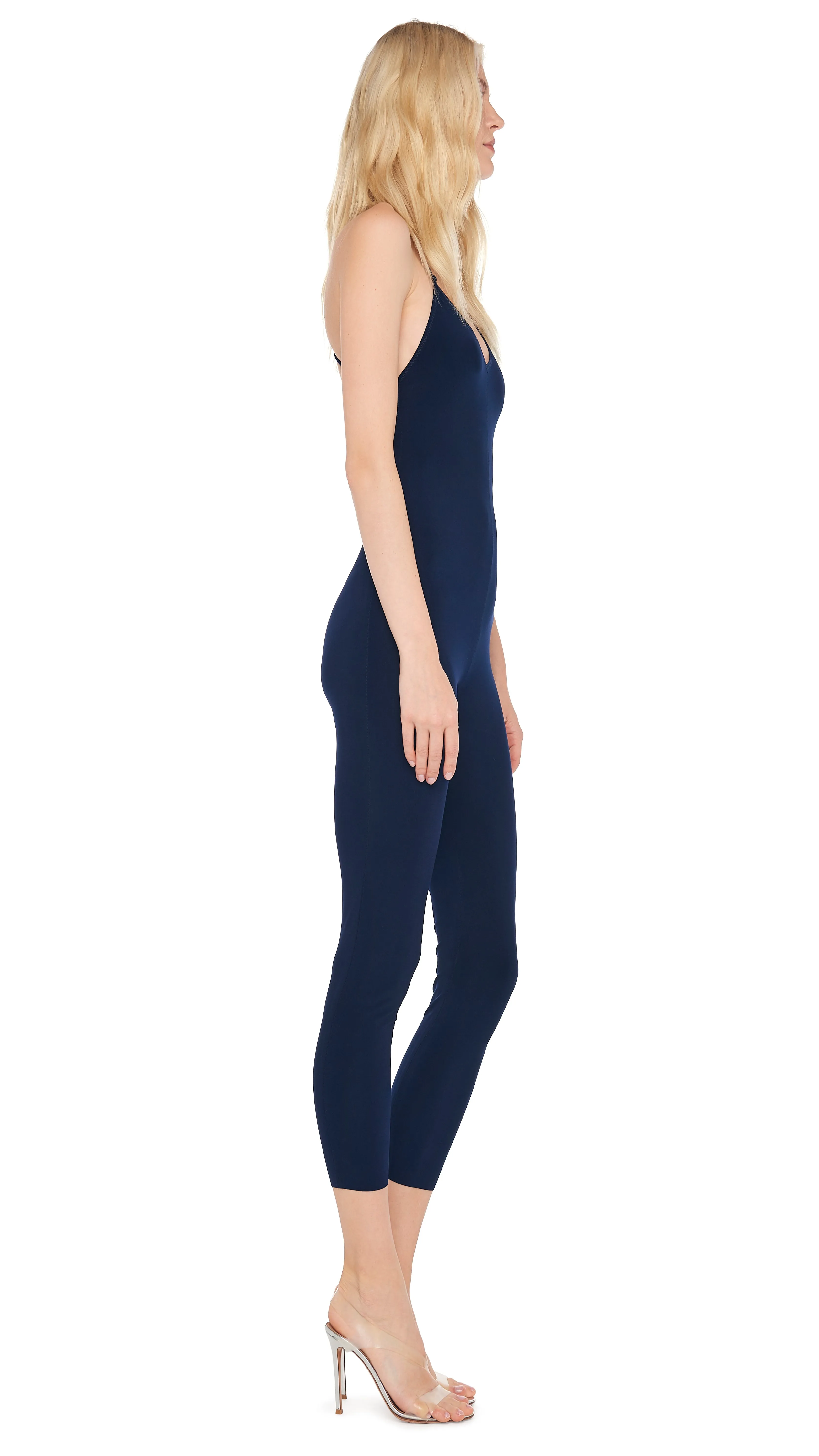 LOW BACK FARA SLIP CATSUIT sold by Norma Kamali product image thumbnail 4