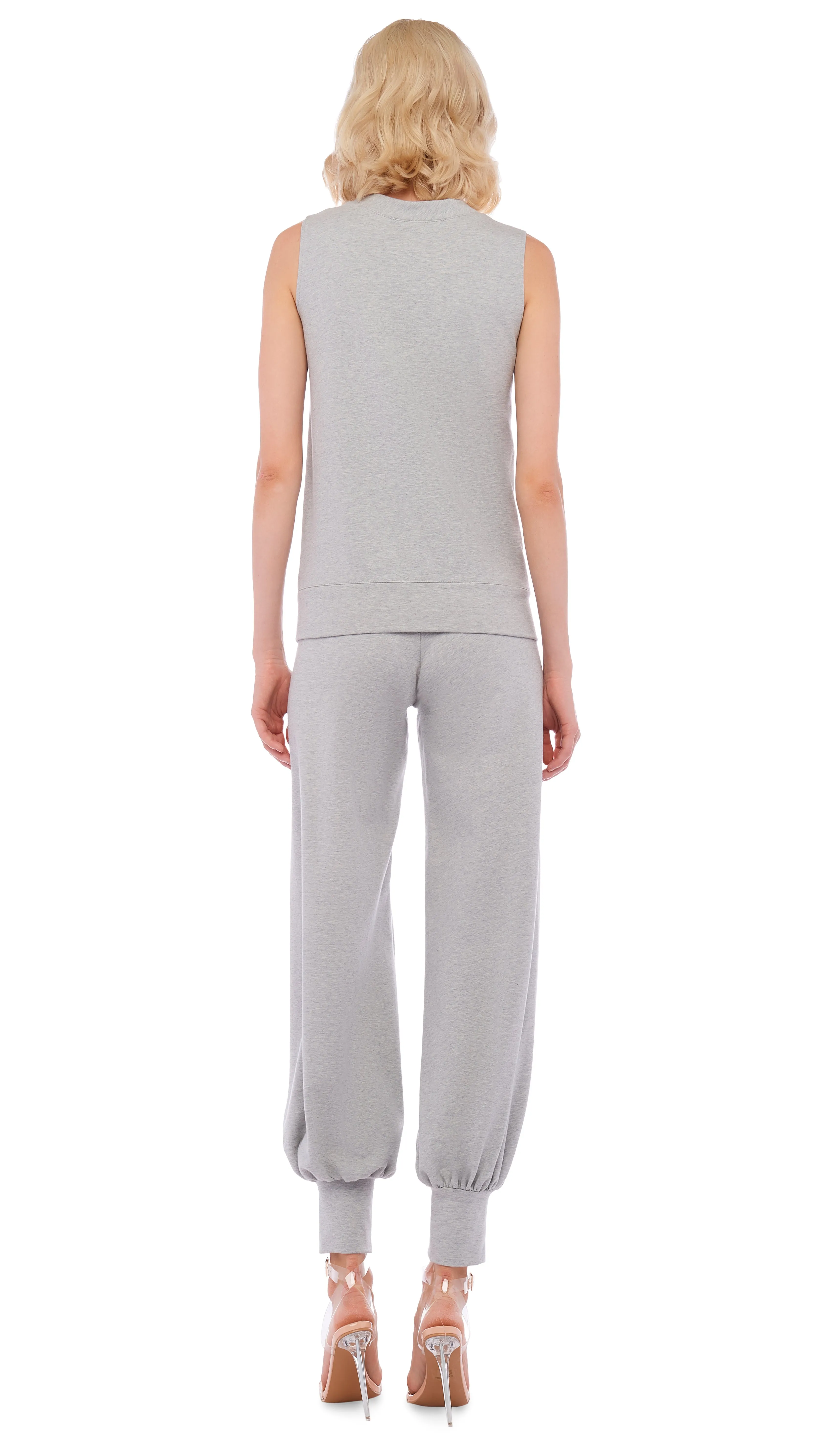 SLEEVELESS TAILORED TERRY TOP sold by Norma Kamali product image thumbnail 3