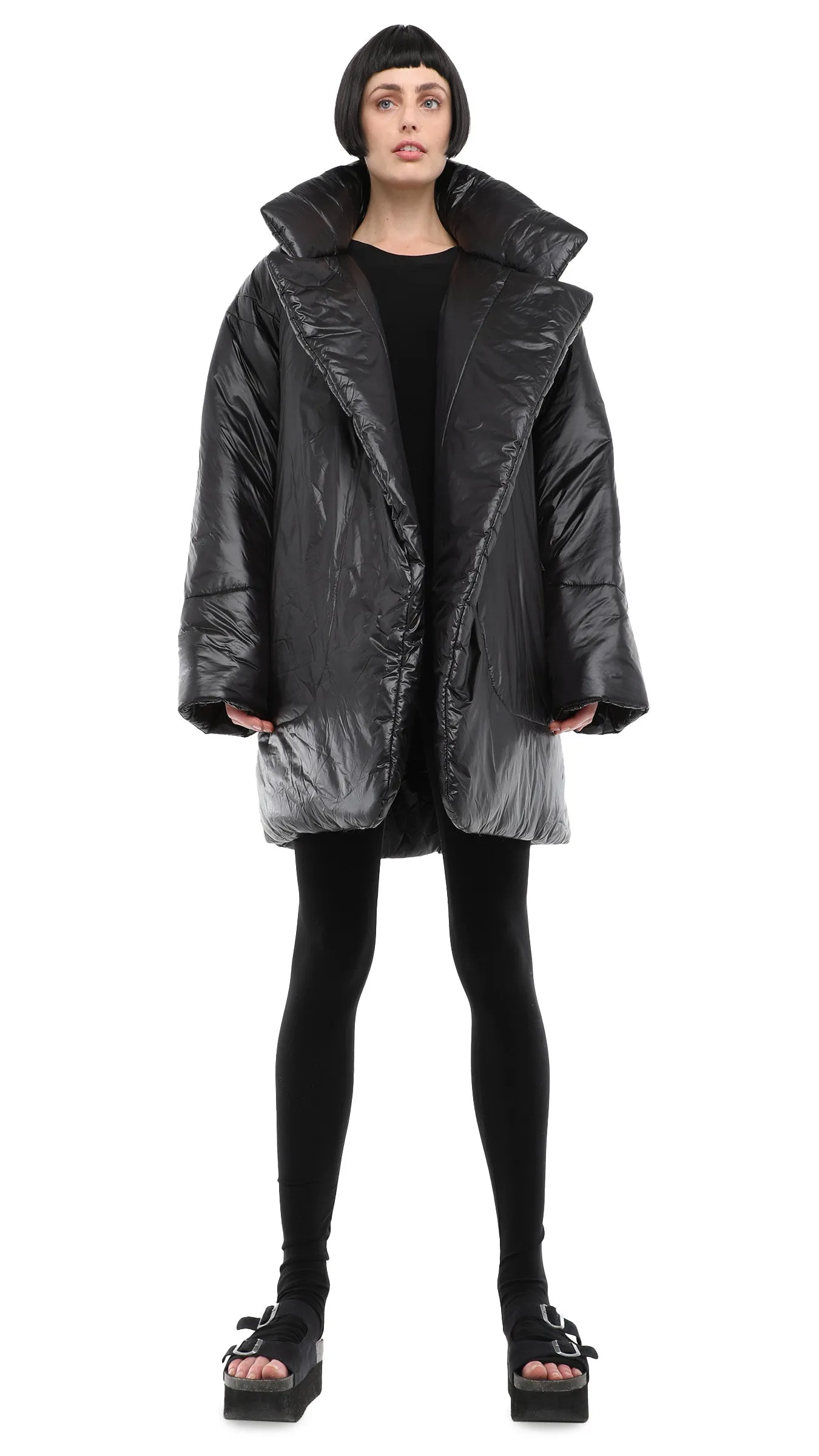 SLEEPING BAG COAT TO KNEE sold by Norma Kamali product image thumbnail 4