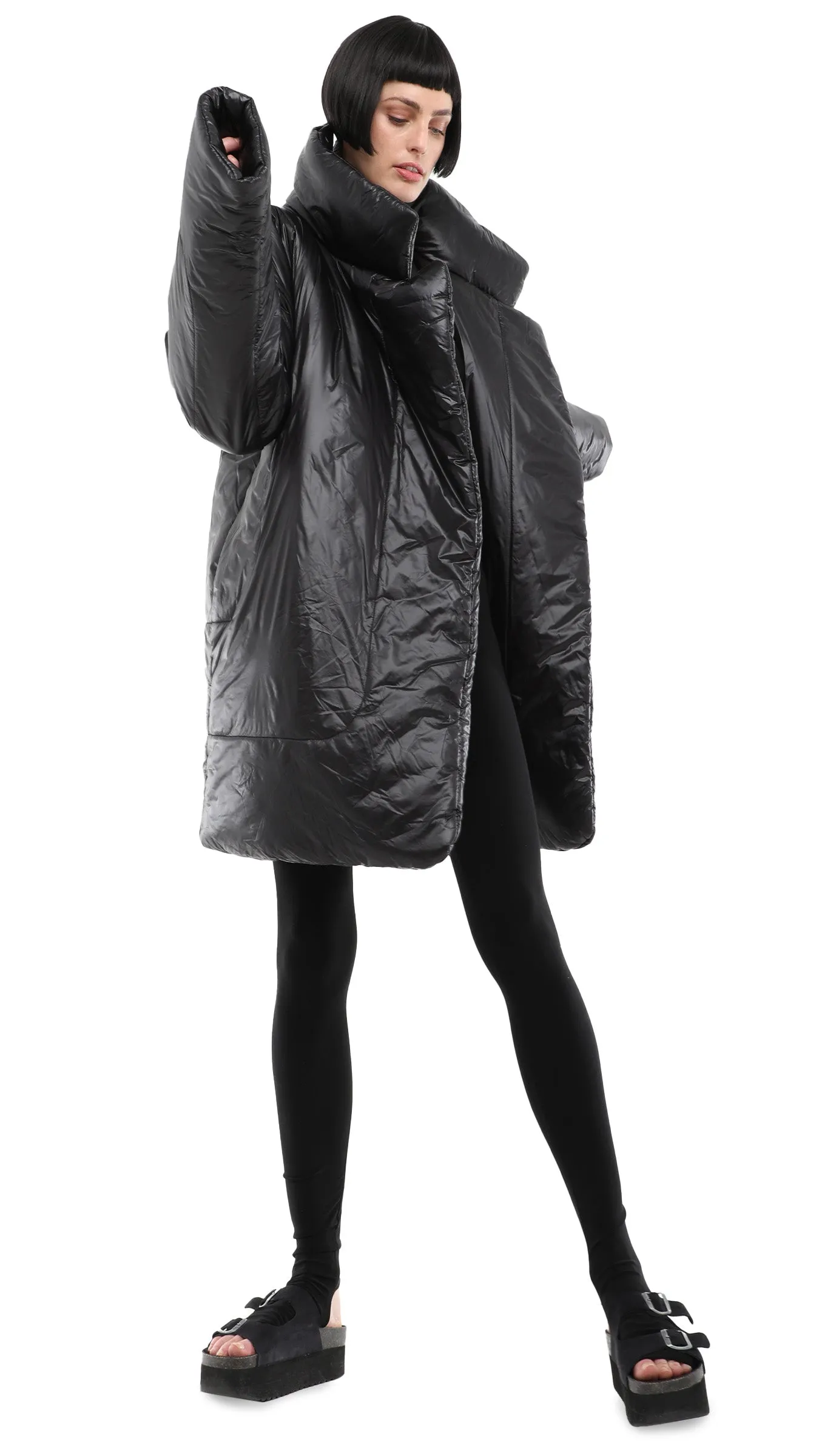 SLEEPING BAG COAT TO KNEE sold by Norma Kamali product image thumbnail 5
