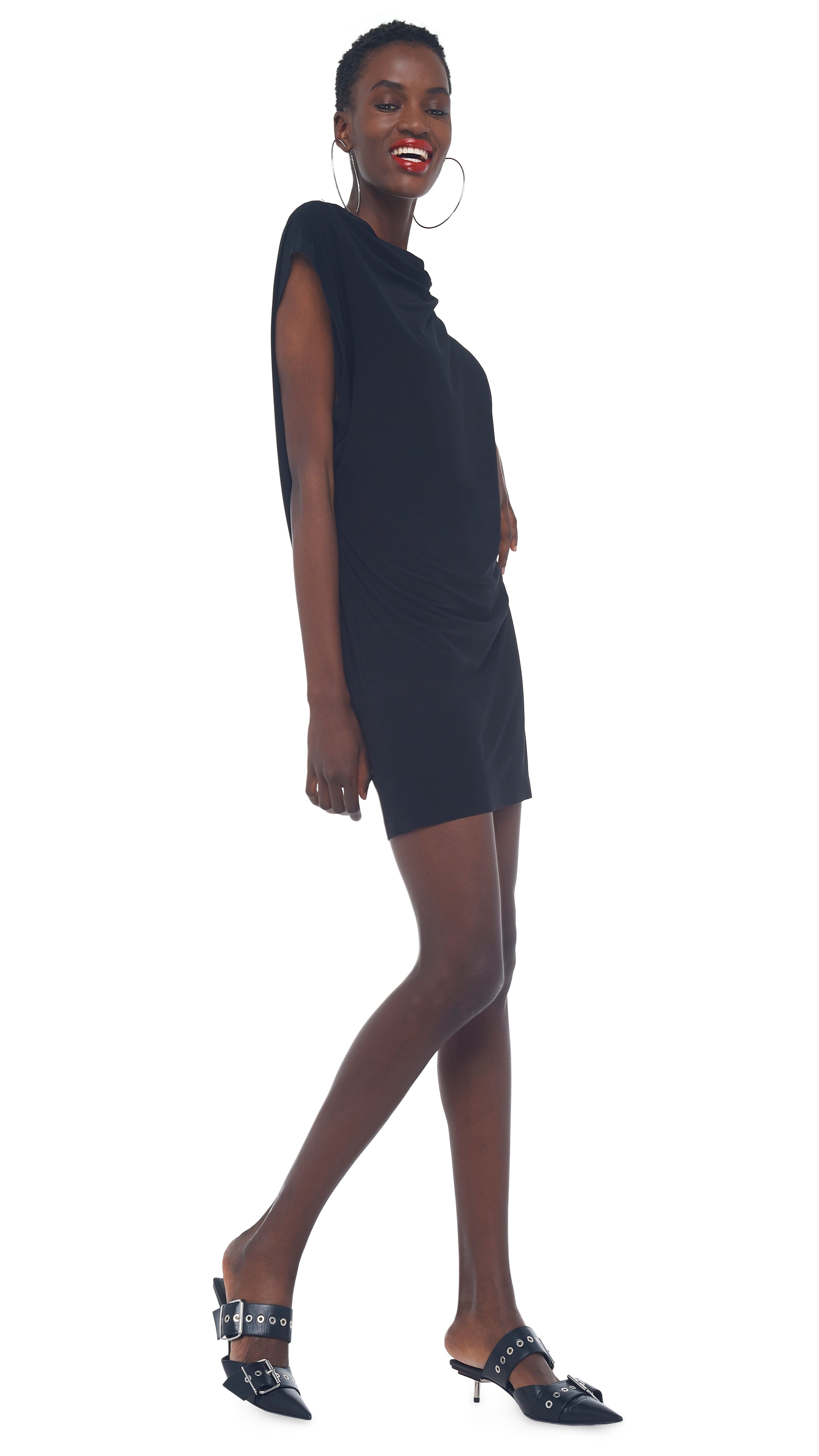 SLEEVELESS ALL IN ONE DRESS sold by Norma Kamali product image thumbnail 5