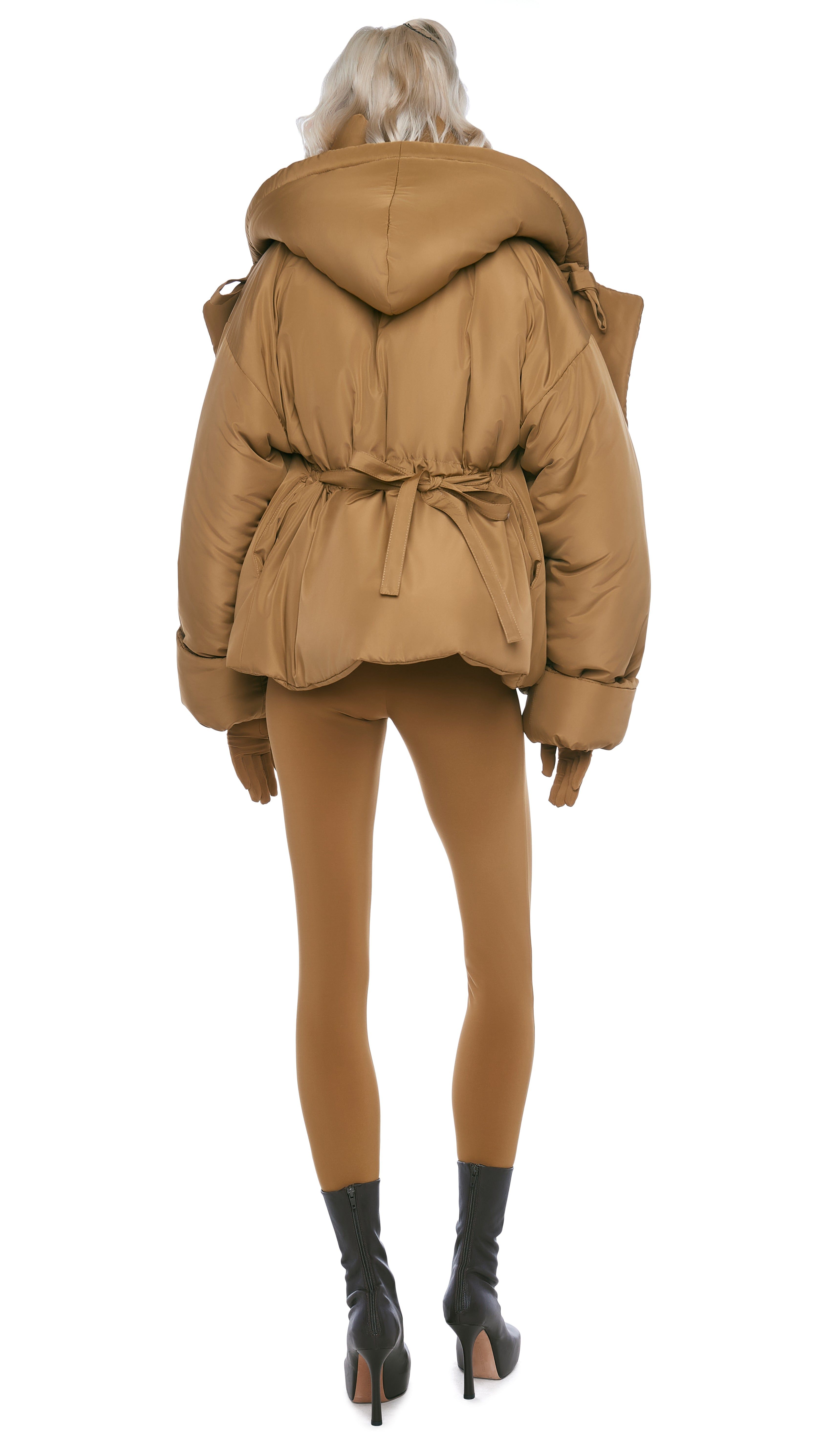HOODED SLEEPING BAG JACKET sold by Norma Kamali product image thumbnail 3