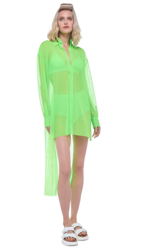 HI LOW OVERSIZED BF NK SHIRT sold by Norma Kamali