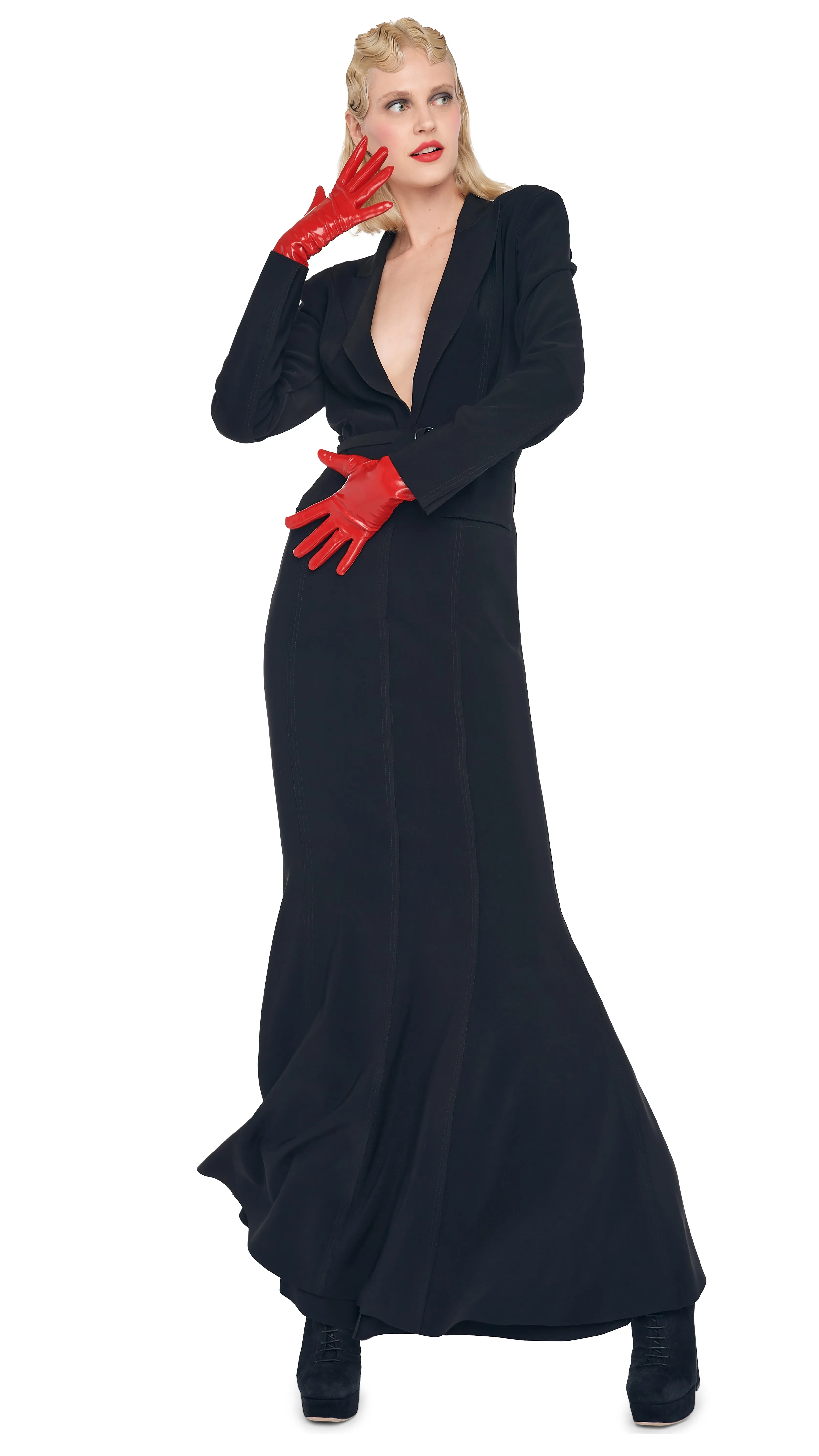 SB BOY FIT FISHTAIL GOWN sold by Norma Kamali product image thumbnail 4