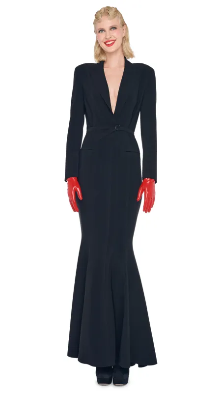 SB BOY FIT FISHTAIL GOWN sold by Norma Kamali