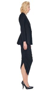 DIANA GOWN with SINGLE BREASTED PEPLUM JACKET sold by Norma Kamali