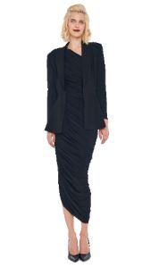 DIANA GOWN with SINGLE BREASTED PEPLUM JACKET sold by Norma Kamali