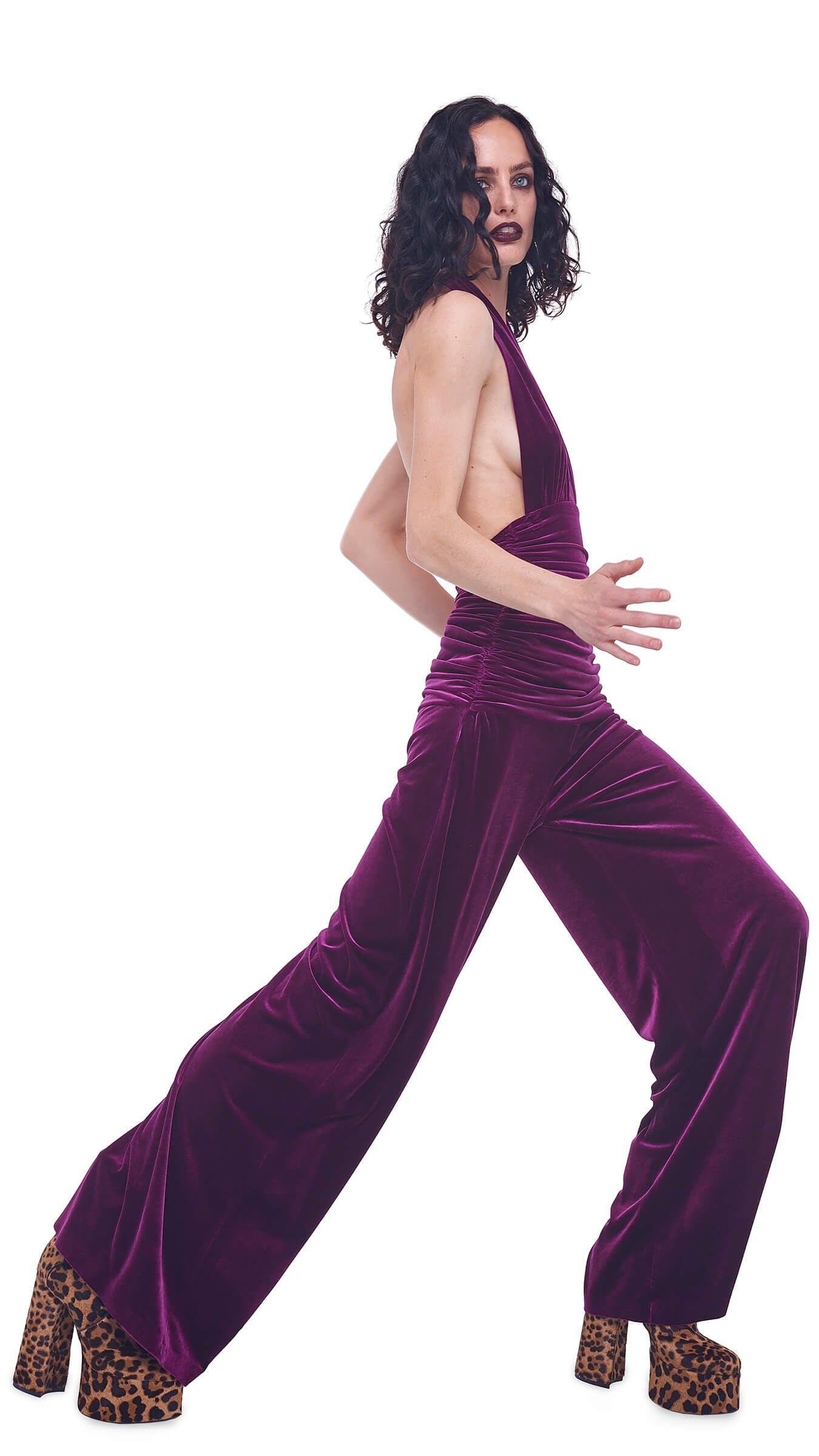 HALTER BILL JUMPSUIT sold by Norma Kamali product image thumbnail 6