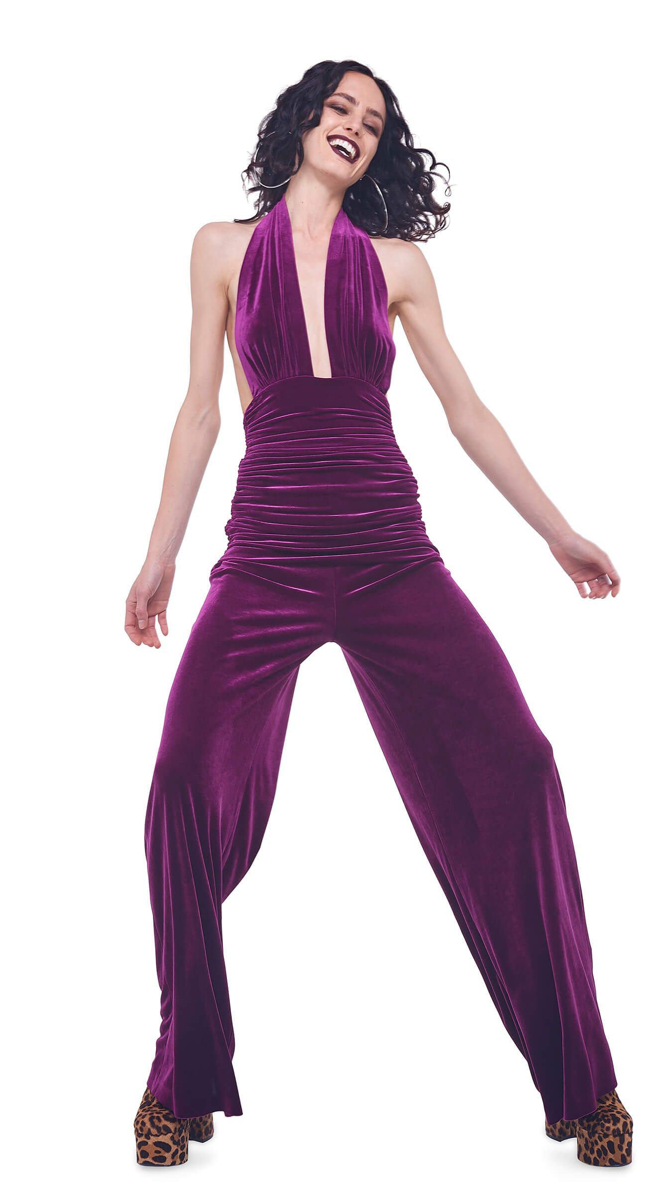 HALTER BILL JUMPSUIT sold by Norma Kamali product image thumbnail 5