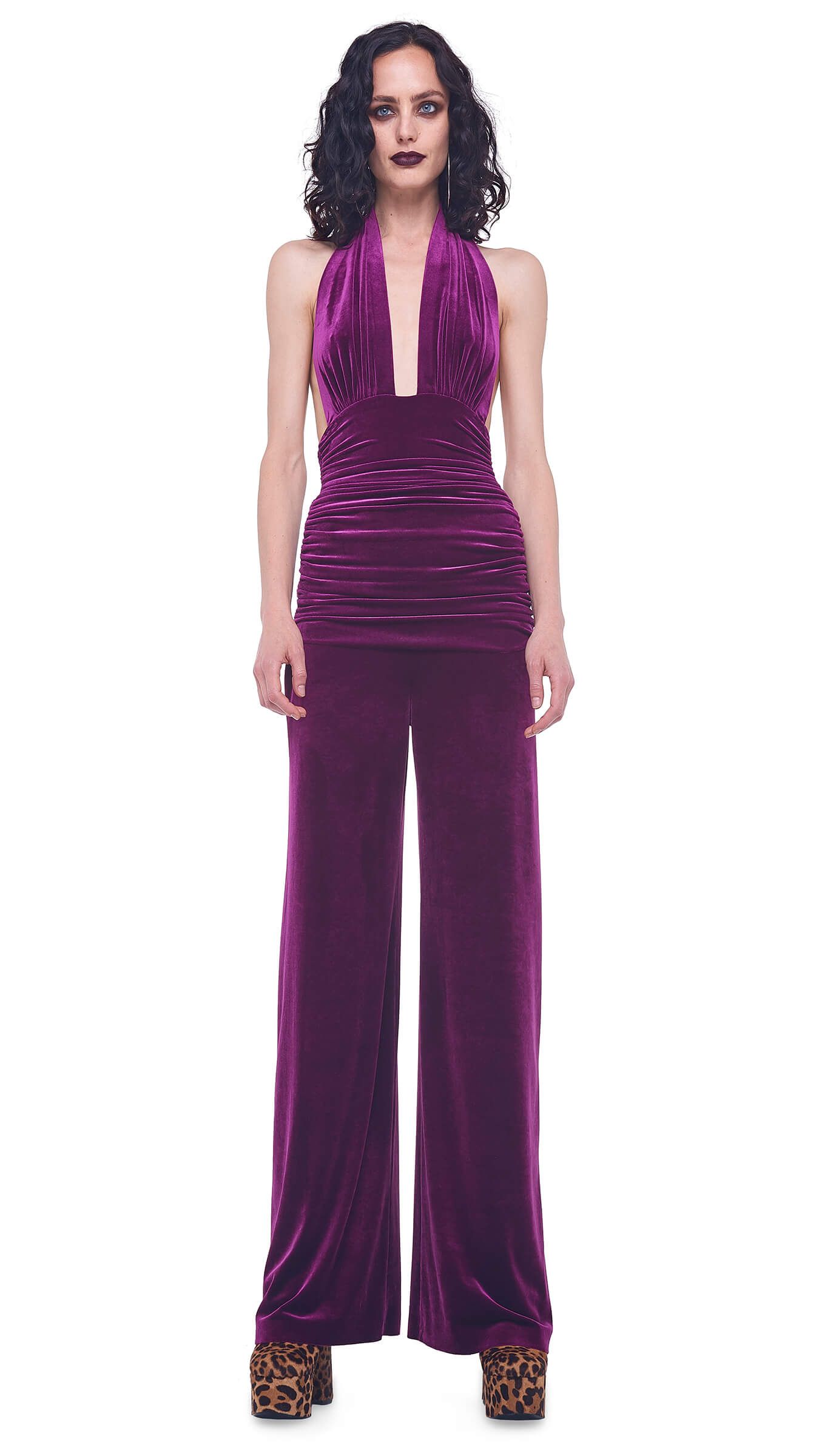 HALTER BILL JUMPSUIT sold by Norma Kamali