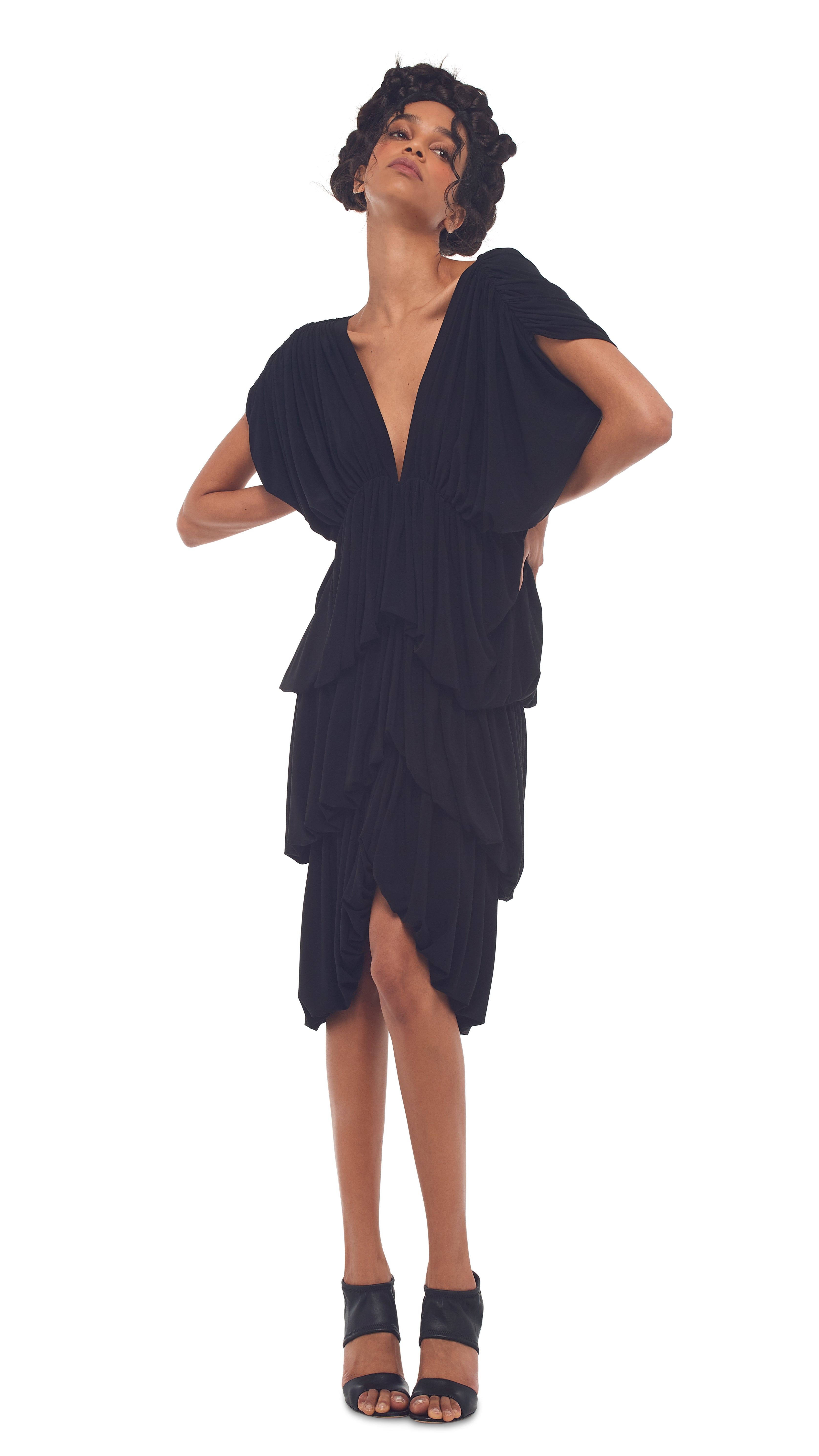 4-TIERED BUTTERFLY DRESS sold by Norma Kamali product image thumbnail 5