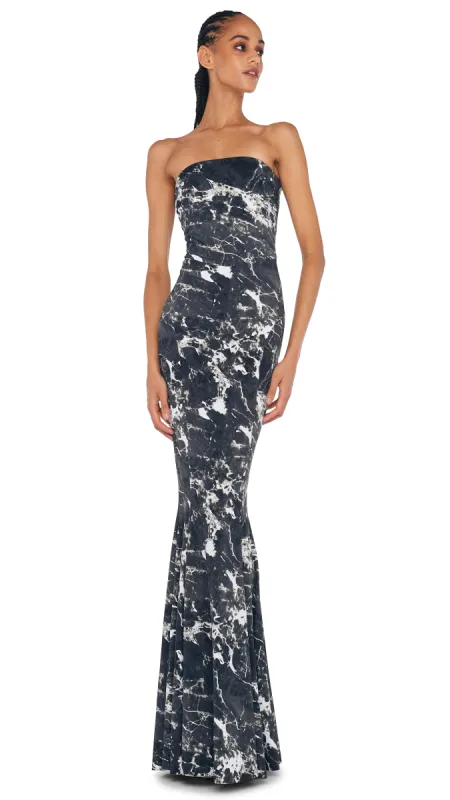 STRAPLESS FISHTAIL GOWN sold by Norma Kamali