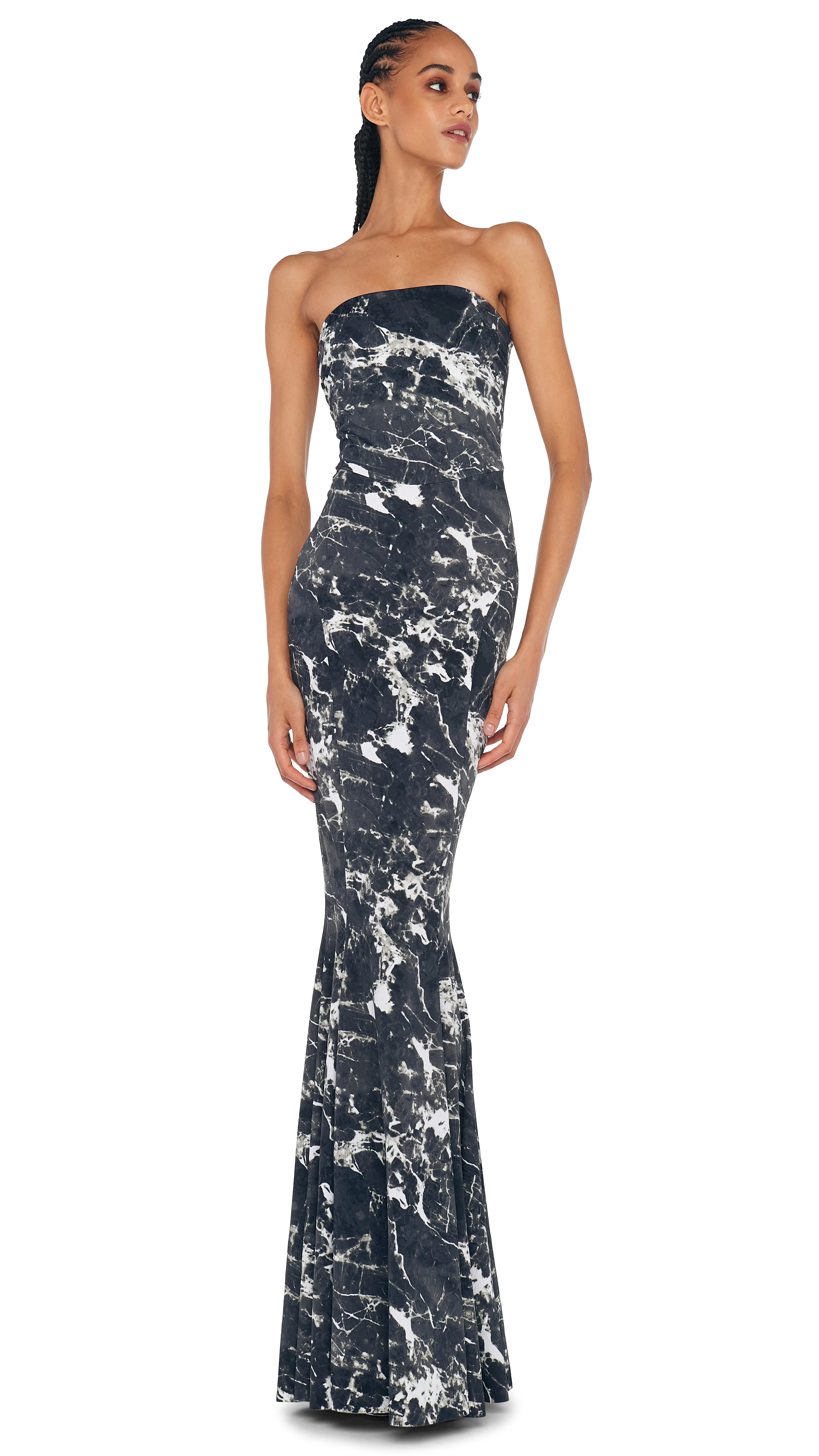 STRAPLESS FISHTAIL GOWN sold by Norma Kamali