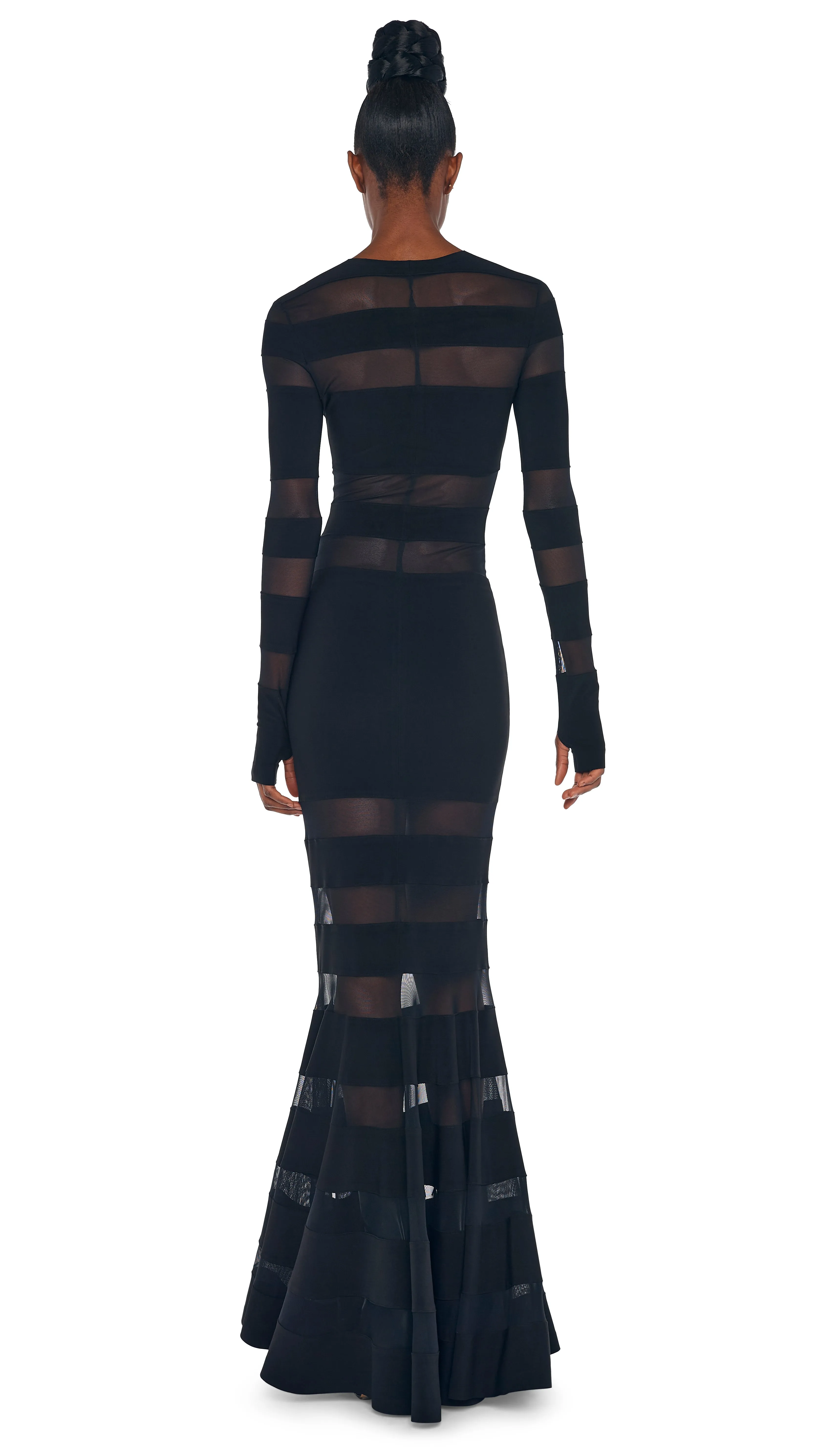 SPLICED DRESS FISHTAIL GOWN sold by Norma Kamali product image thumbnail 3