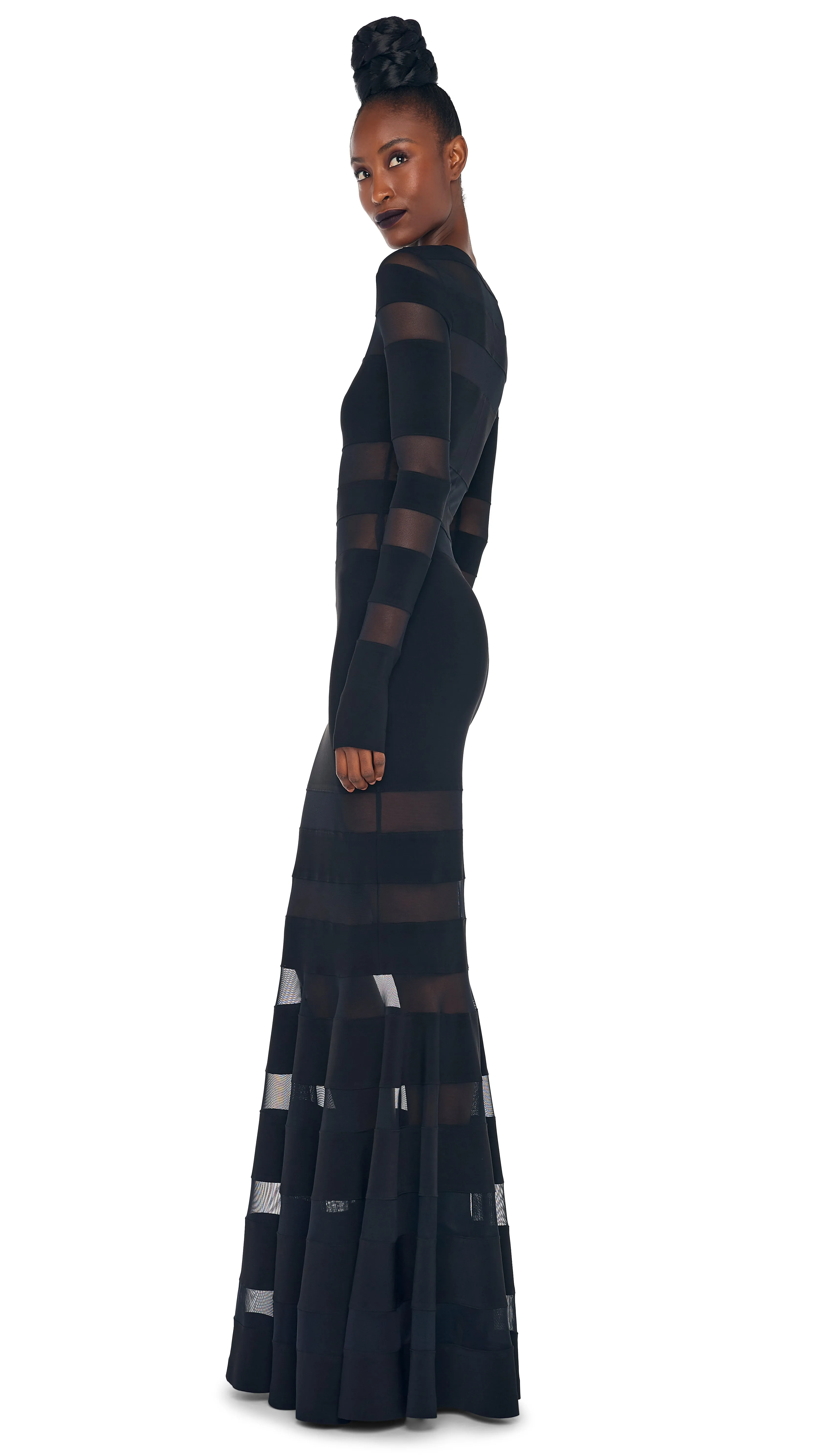 SPLICED DRESS FISHTAIL GOWN sold by Norma Kamali product image thumbnail 2