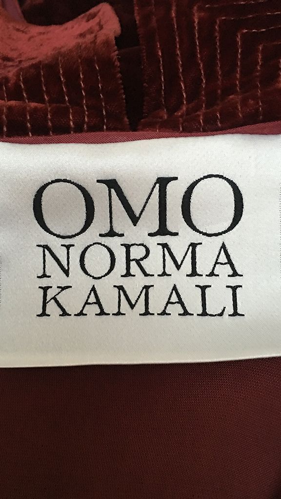 VELVET DRESS WITH PUFF SLEEVES AND TOGGLES sold by Norma Kamali product image thumbnail 2