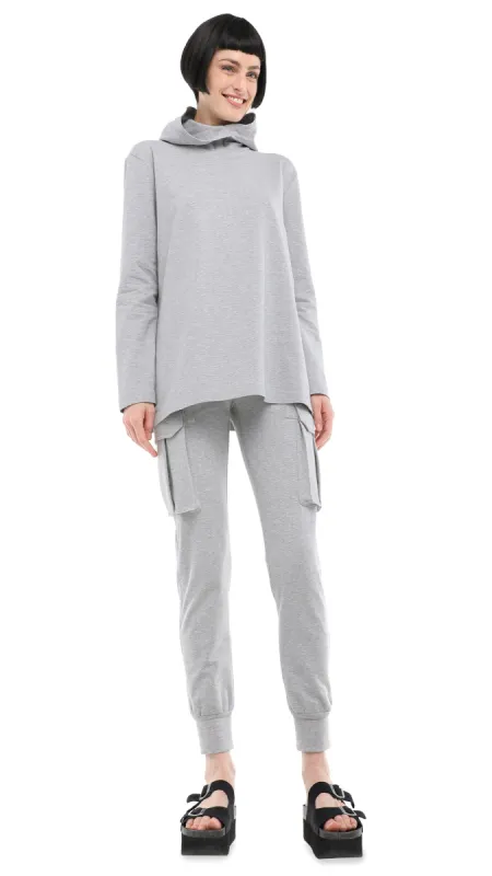 BF LONG SLEEVE HOODED TOP sold by Norma Kamali