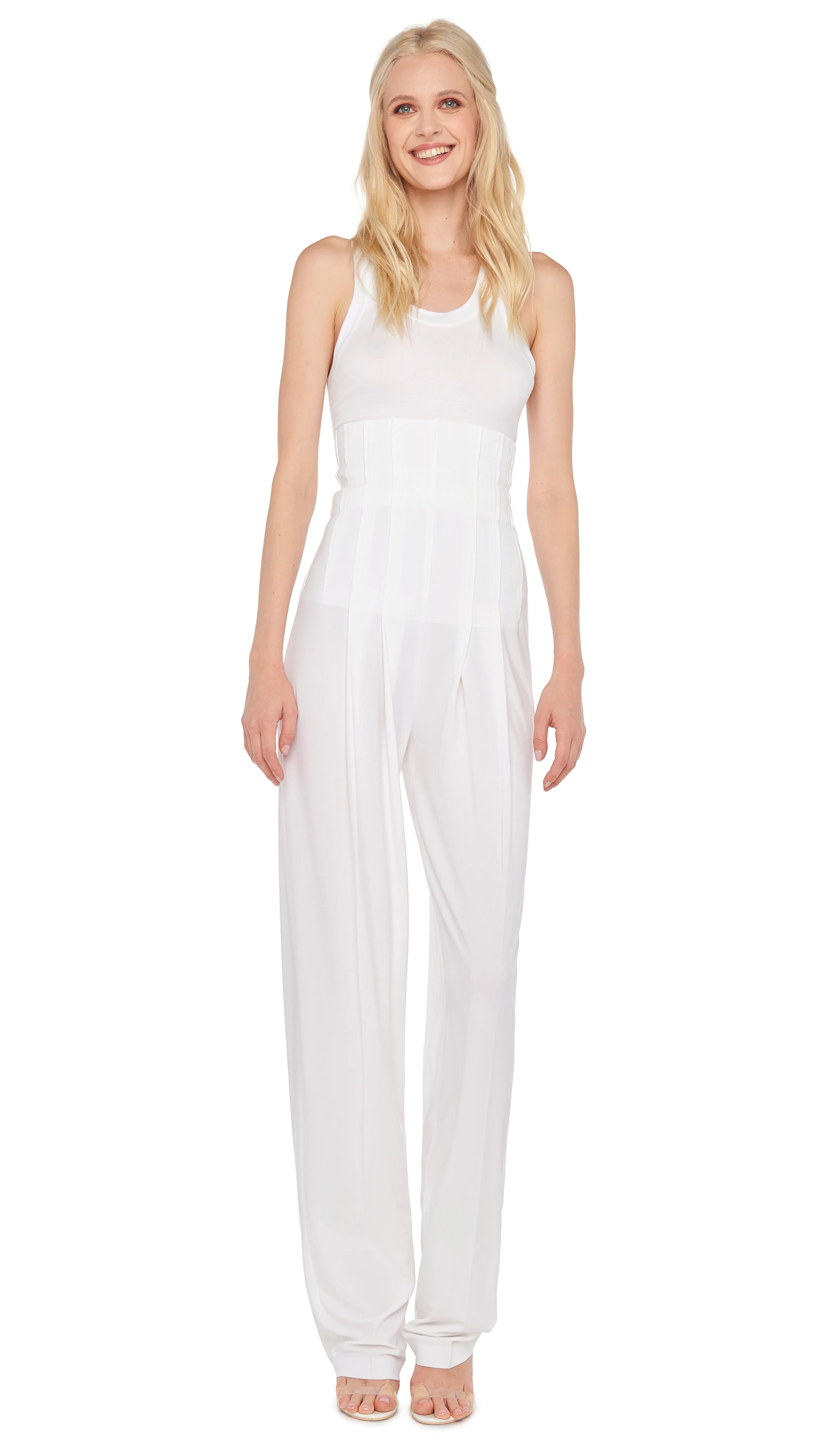HIGH WAIST TAILORED PLEAT PANT sold by Norma Kamali