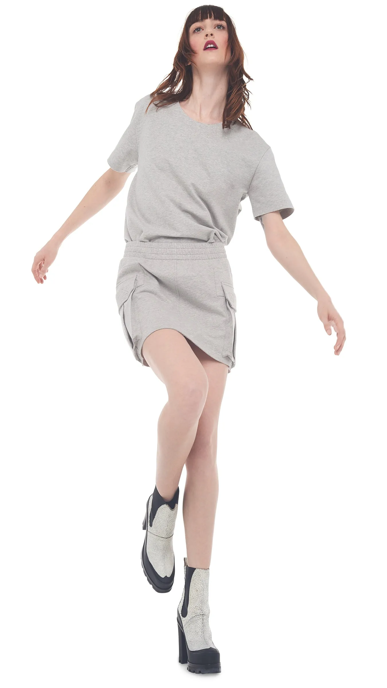 SHORT SLEEVE BOXY TOP sold by Norma Kamali product image thumbnail 5