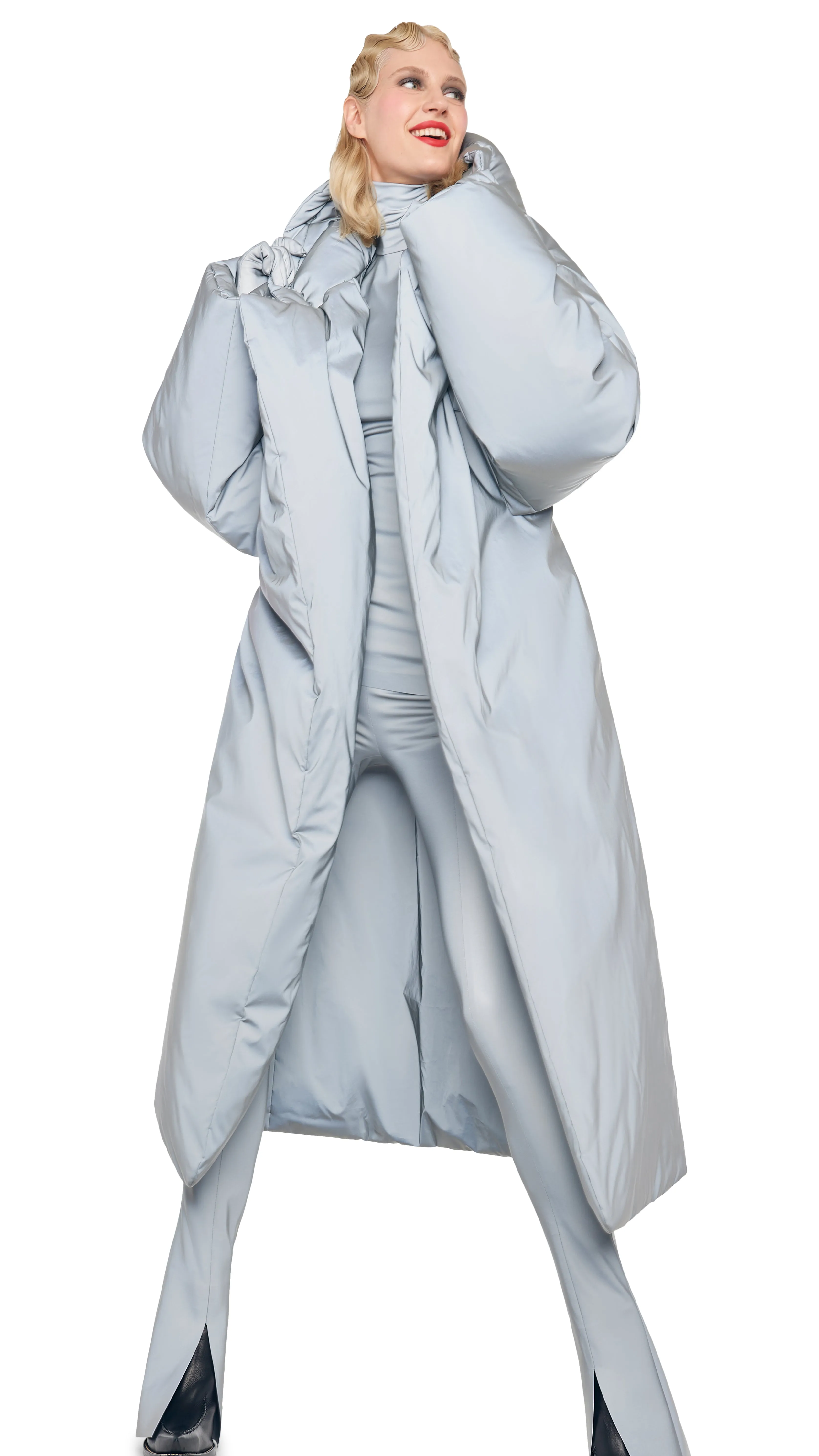 HOODED SLEEPING BAG COAT sold by Norma Kamali product image thumbnail 5