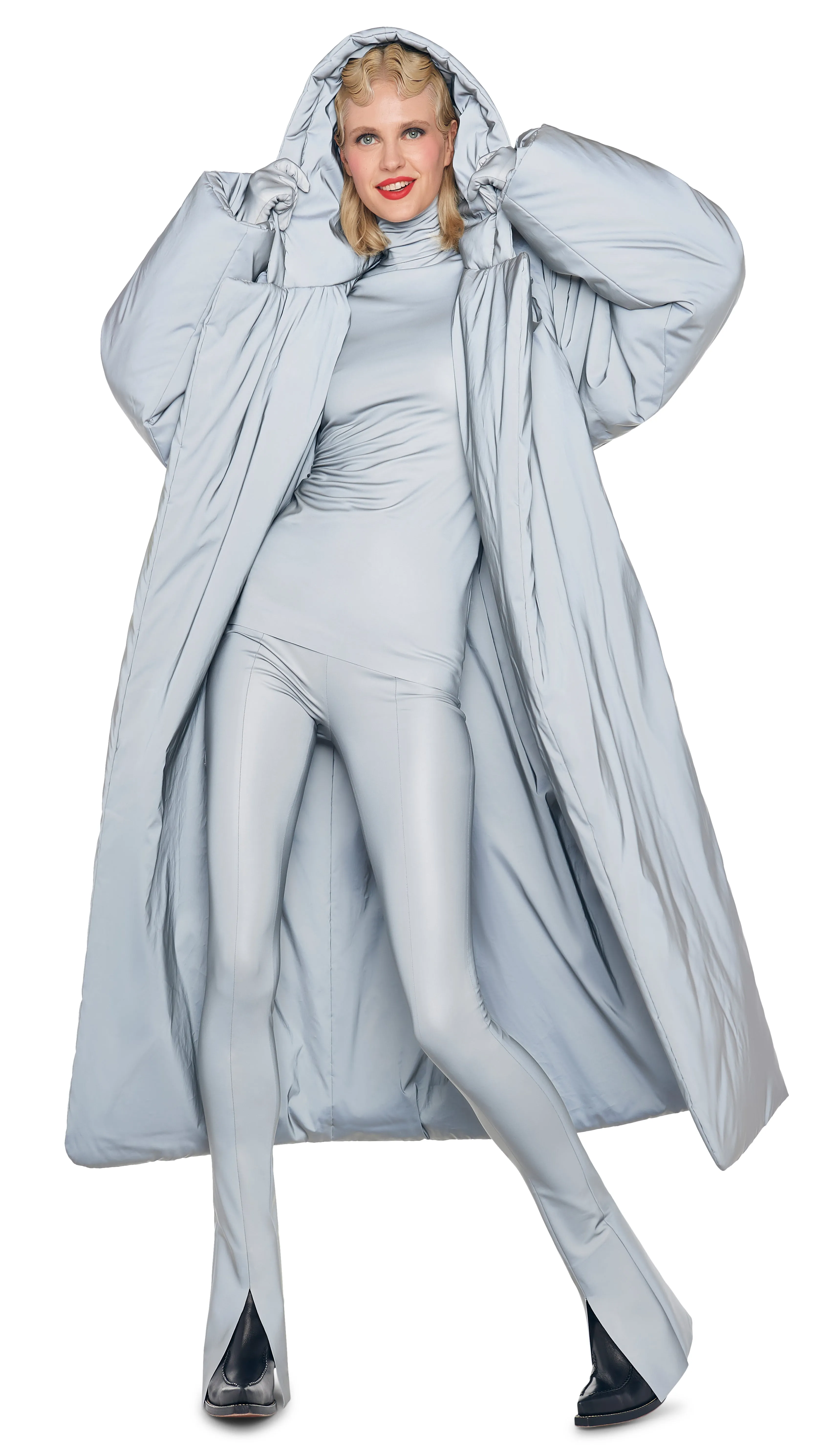 HOODED SLEEPING BAG COAT sold by Norma Kamali product image thumbnail 4