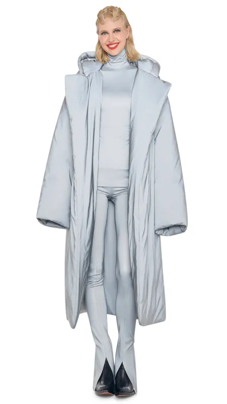 HOODED SLEEPING BAG COAT sold by Norma Kamali