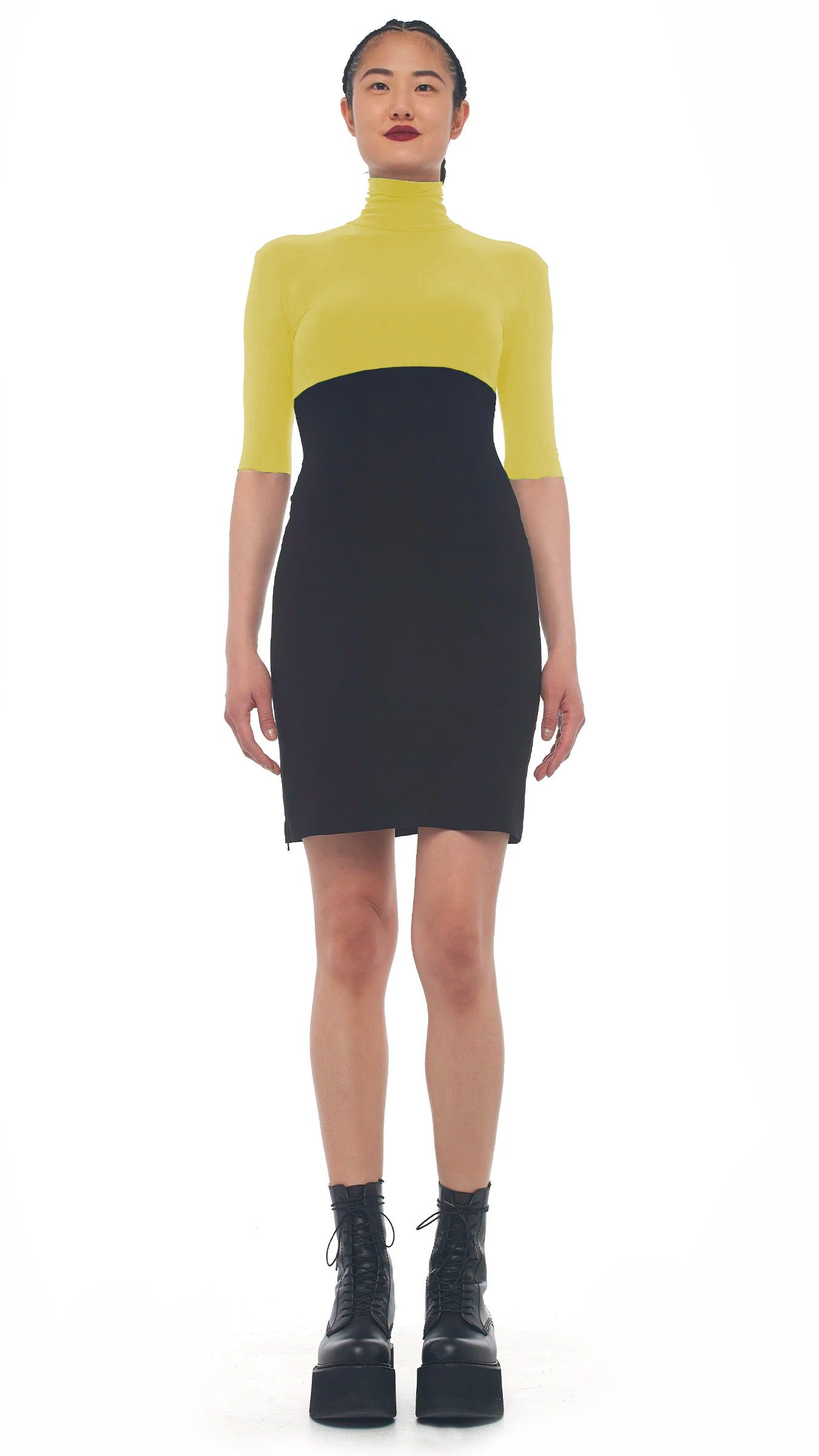 SPLICED SLIM TURTLE DRESS sold by Norma Kamali